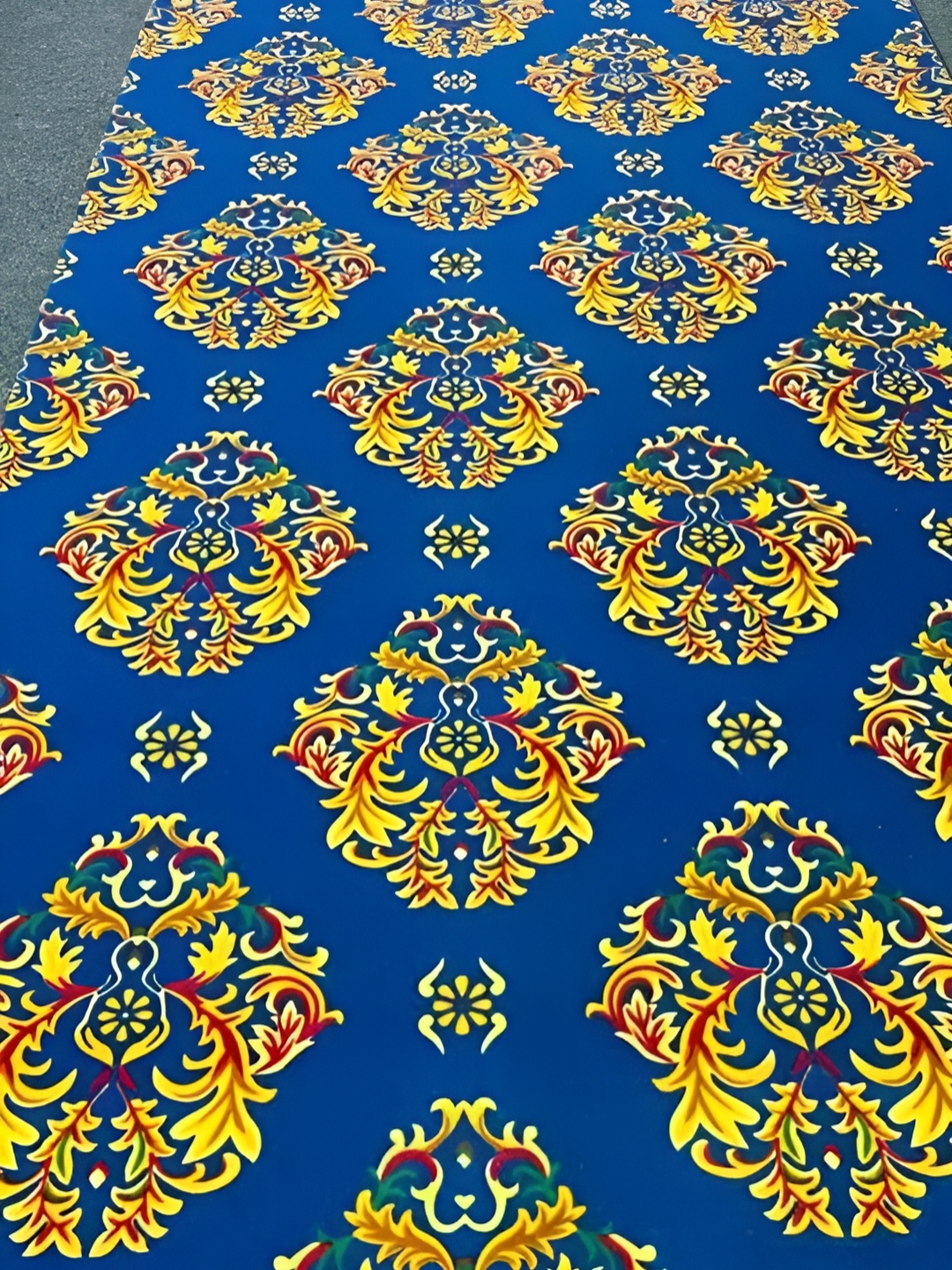 

Safiya Carpet Blue & Yellow Floral Water Resistant Carpet