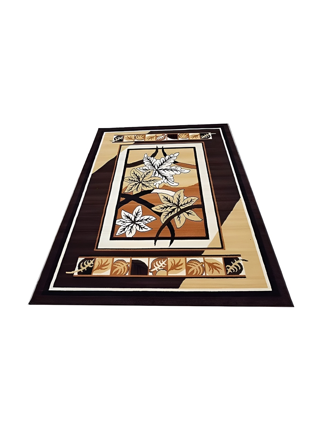 

Safiya Carpet Brown Floral Water Resistant Carpets