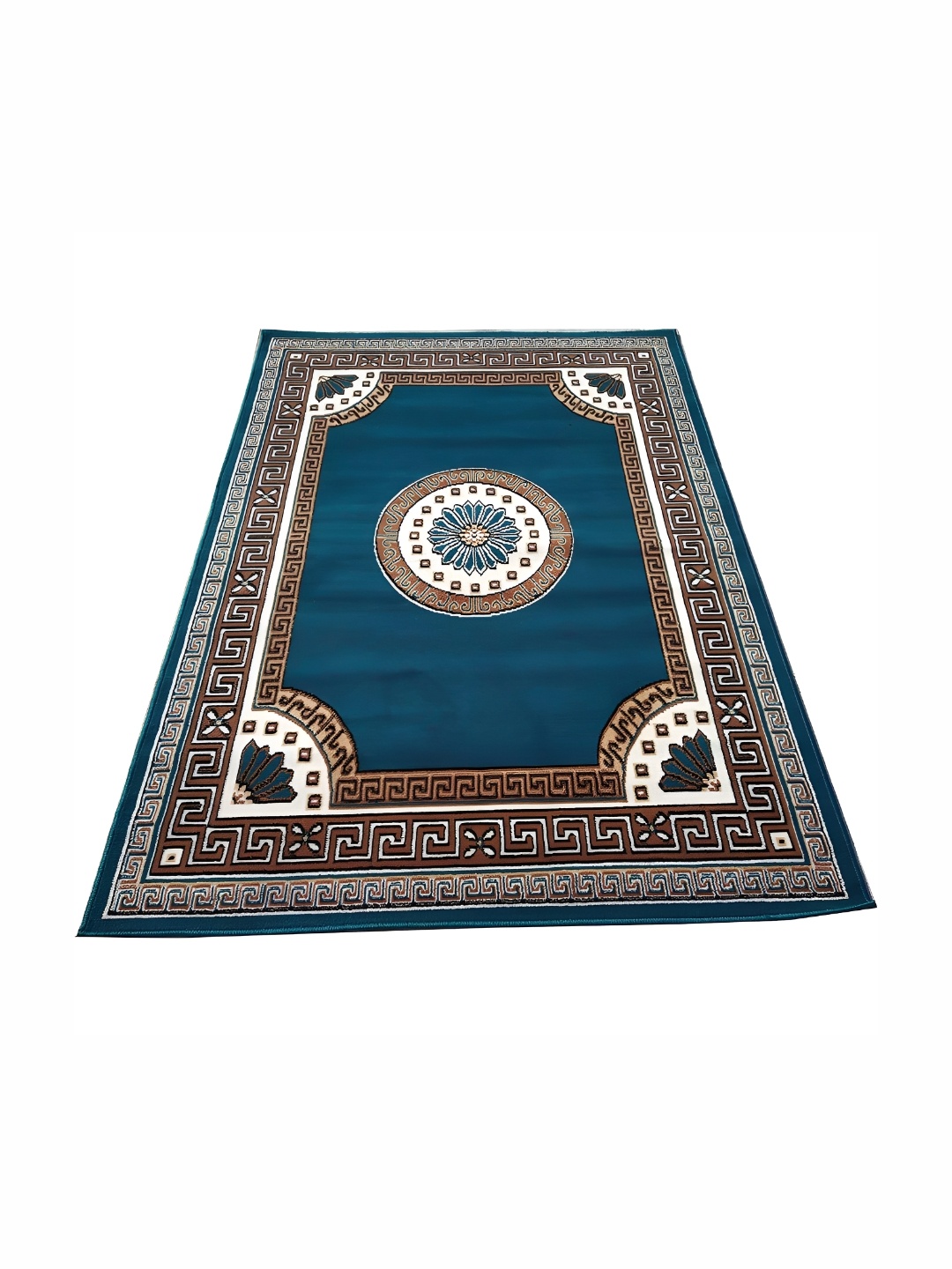 

Safiya Carpet Blue & White Floral Water Resistant Carpets