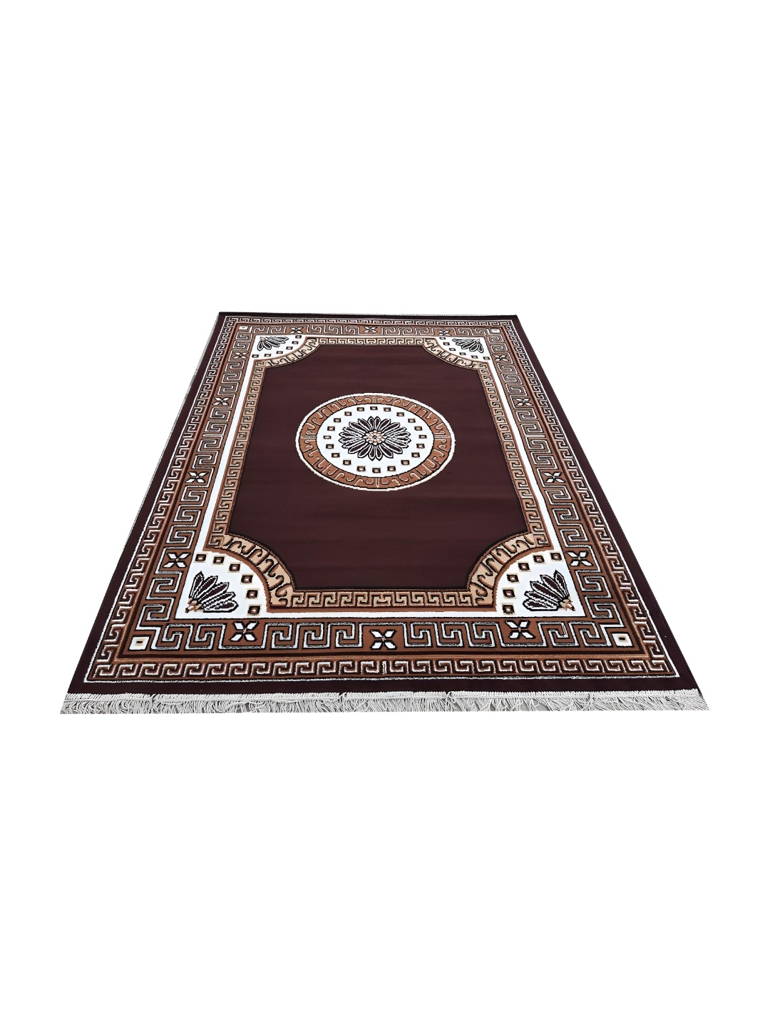 

Safiya Carpet Brown Floral Water Resistant Polypropylene Carpets