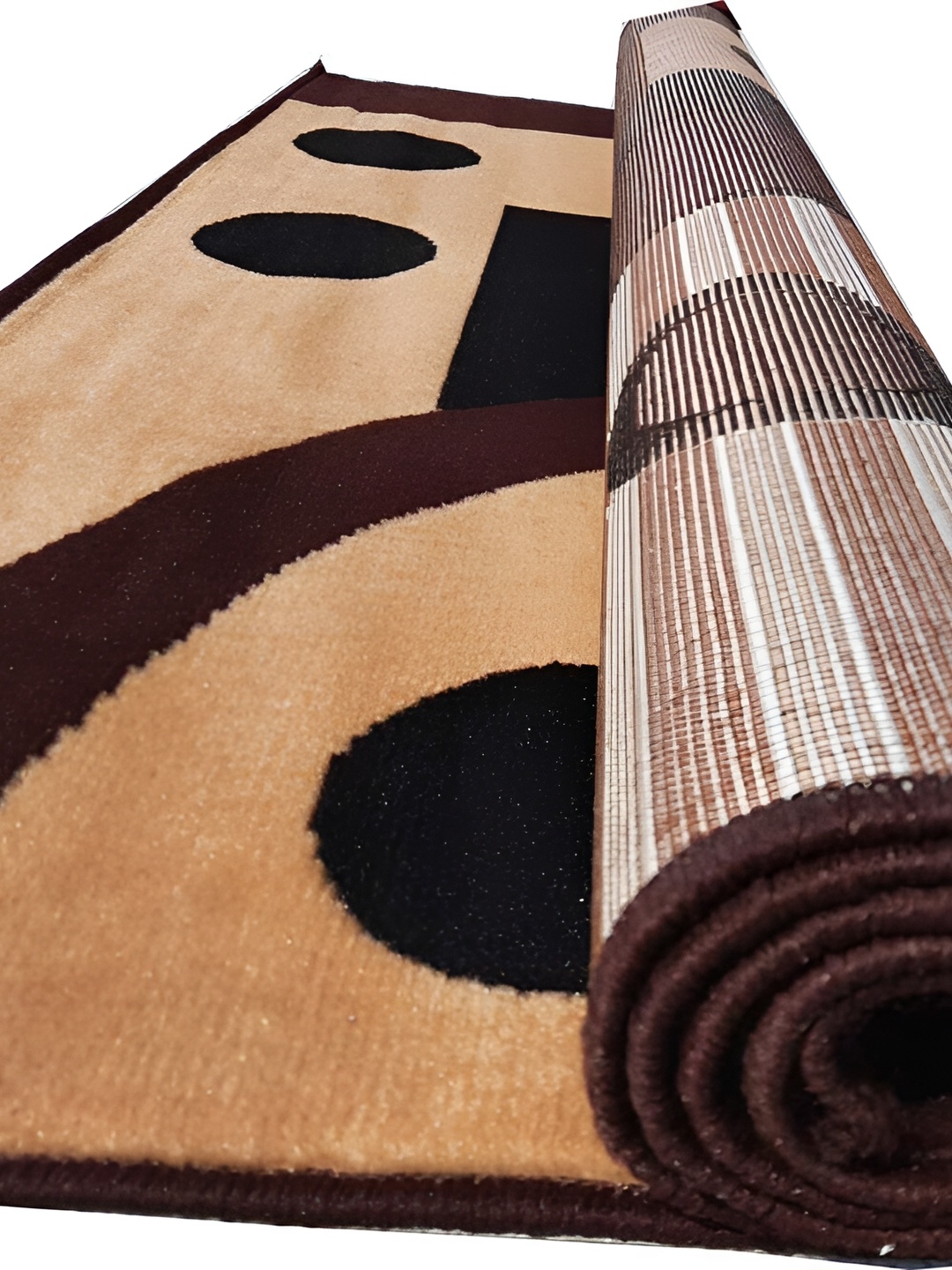 

Safiya Carpet Beige & Brown Geometric Water Resistant Carpets