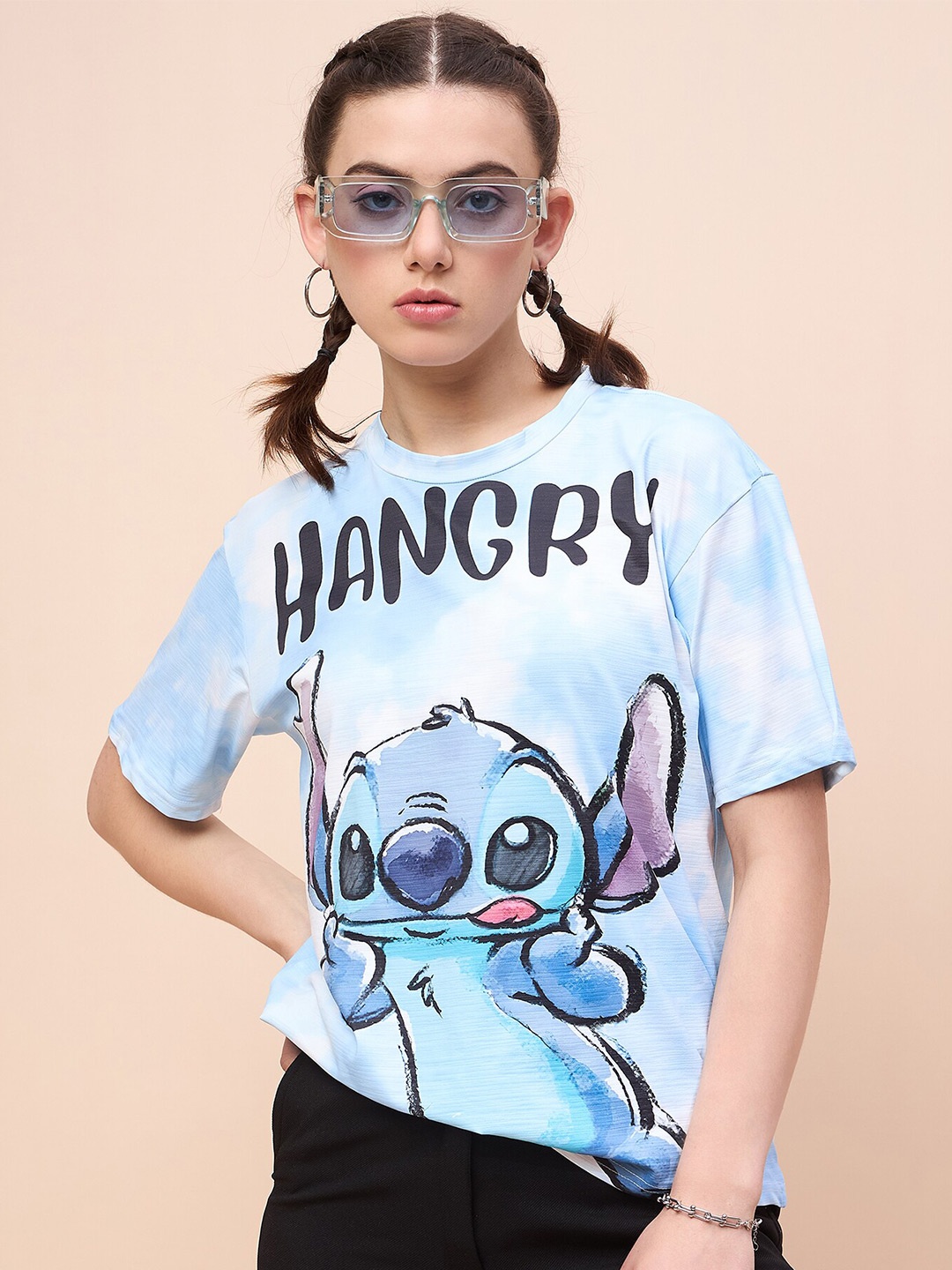

Disney by DressBerry Blue Graphic Printed Disney T-shirt