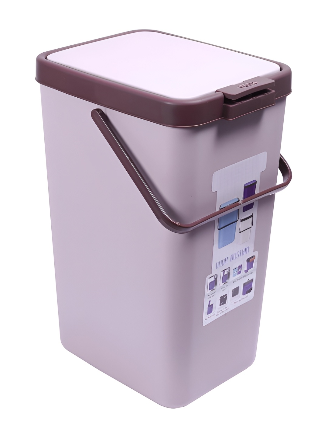 

Nayasa Purple Top Push Dustbin 18 L