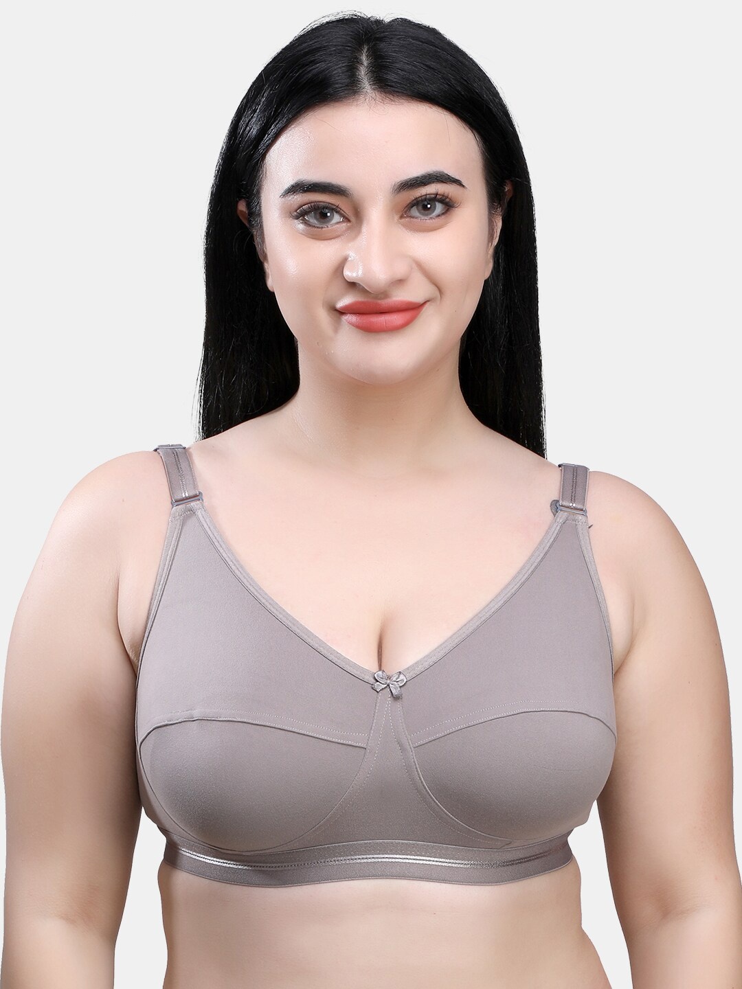 

SKDREAMS Non Padded Everyday Bra - Full Coverage, Grey