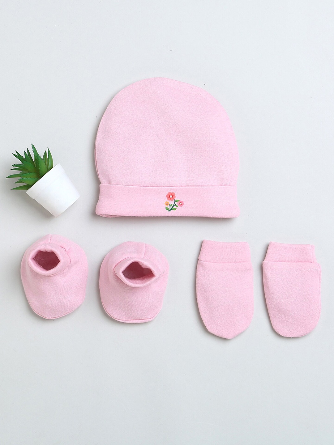 

BUMZEE Infants Boys Cototn Beanie, Pink
