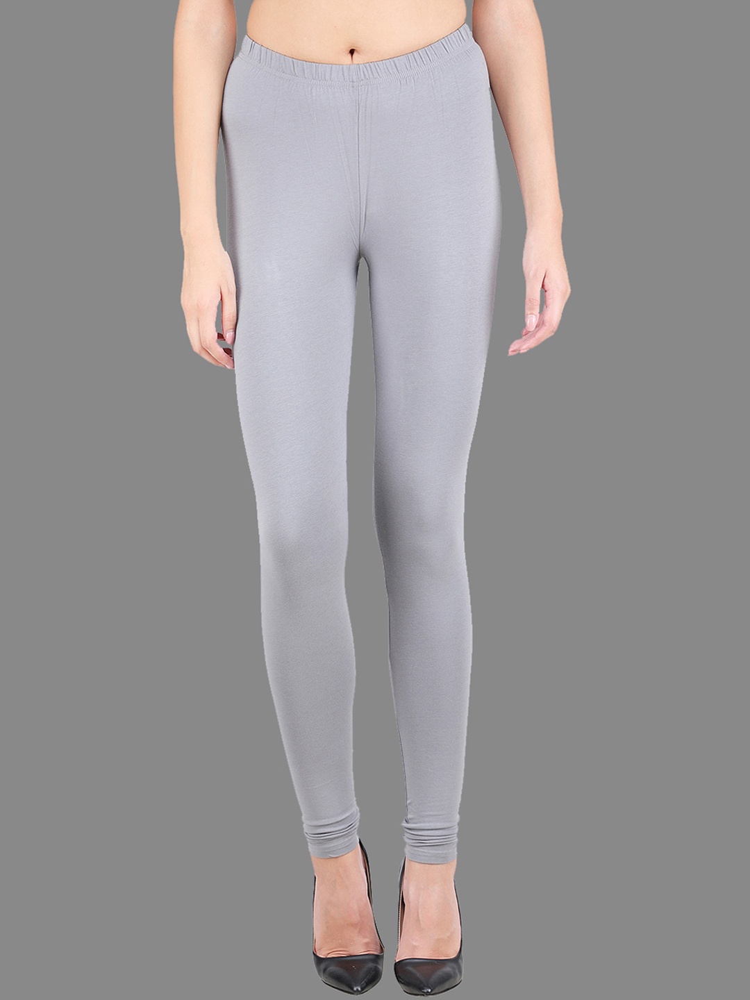 

FFU Women Cotton Full Length Leggings, Grey