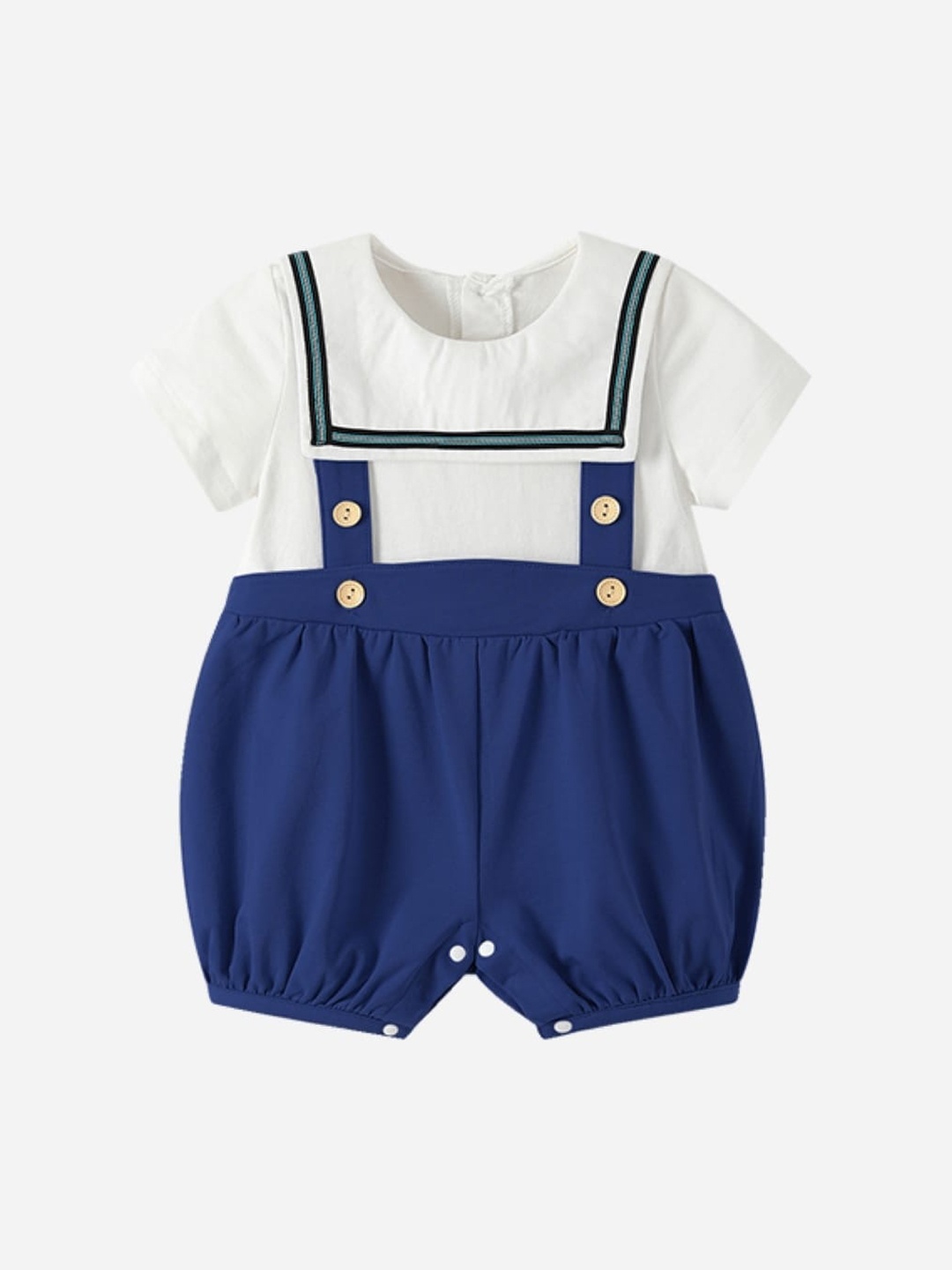 

StyleCast Infant Girls Navy Blue Round Neck Rompers