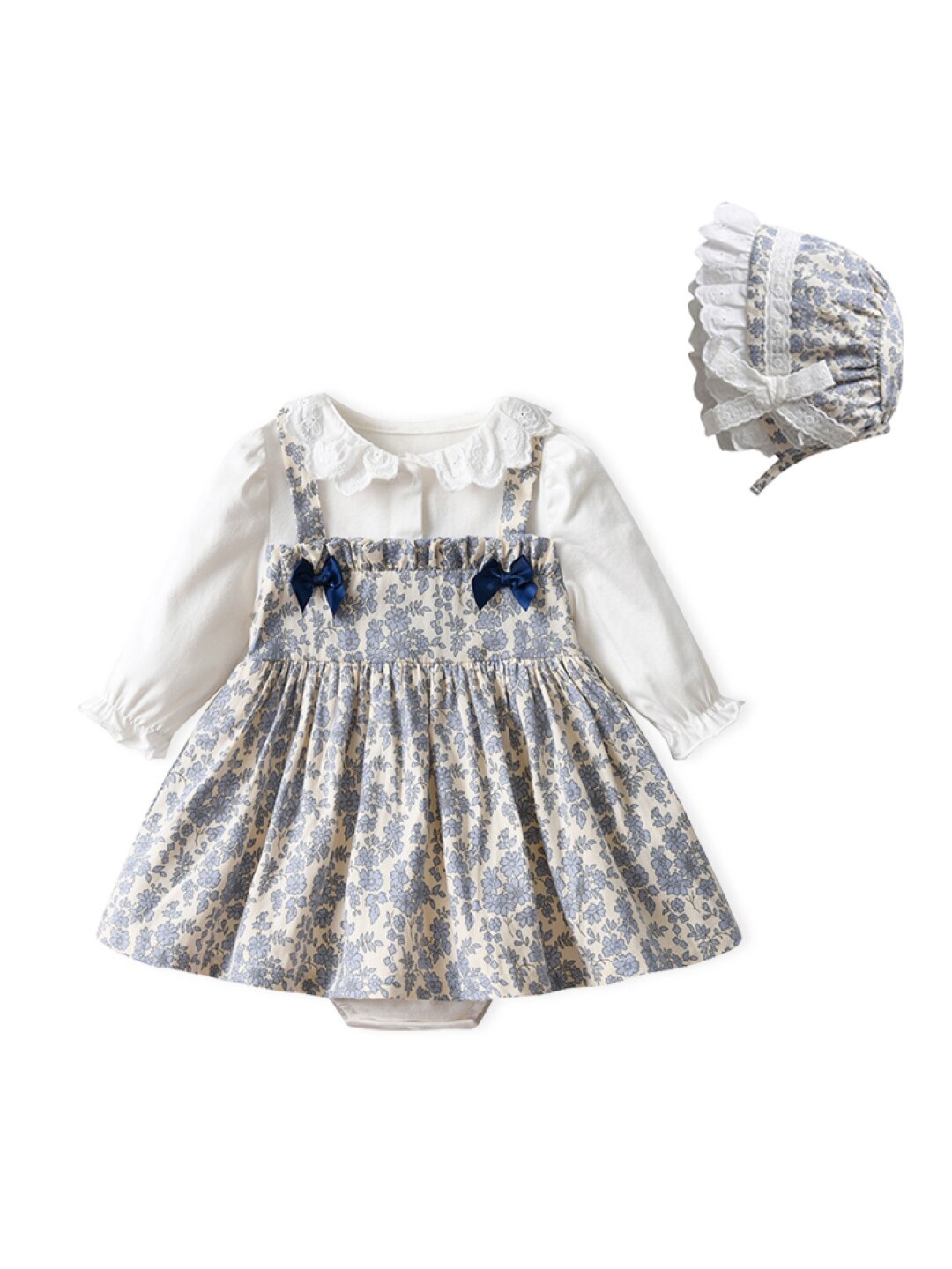 

StyleCast Infants Floral Printed Cotton Fit & Flare Dress, Grey