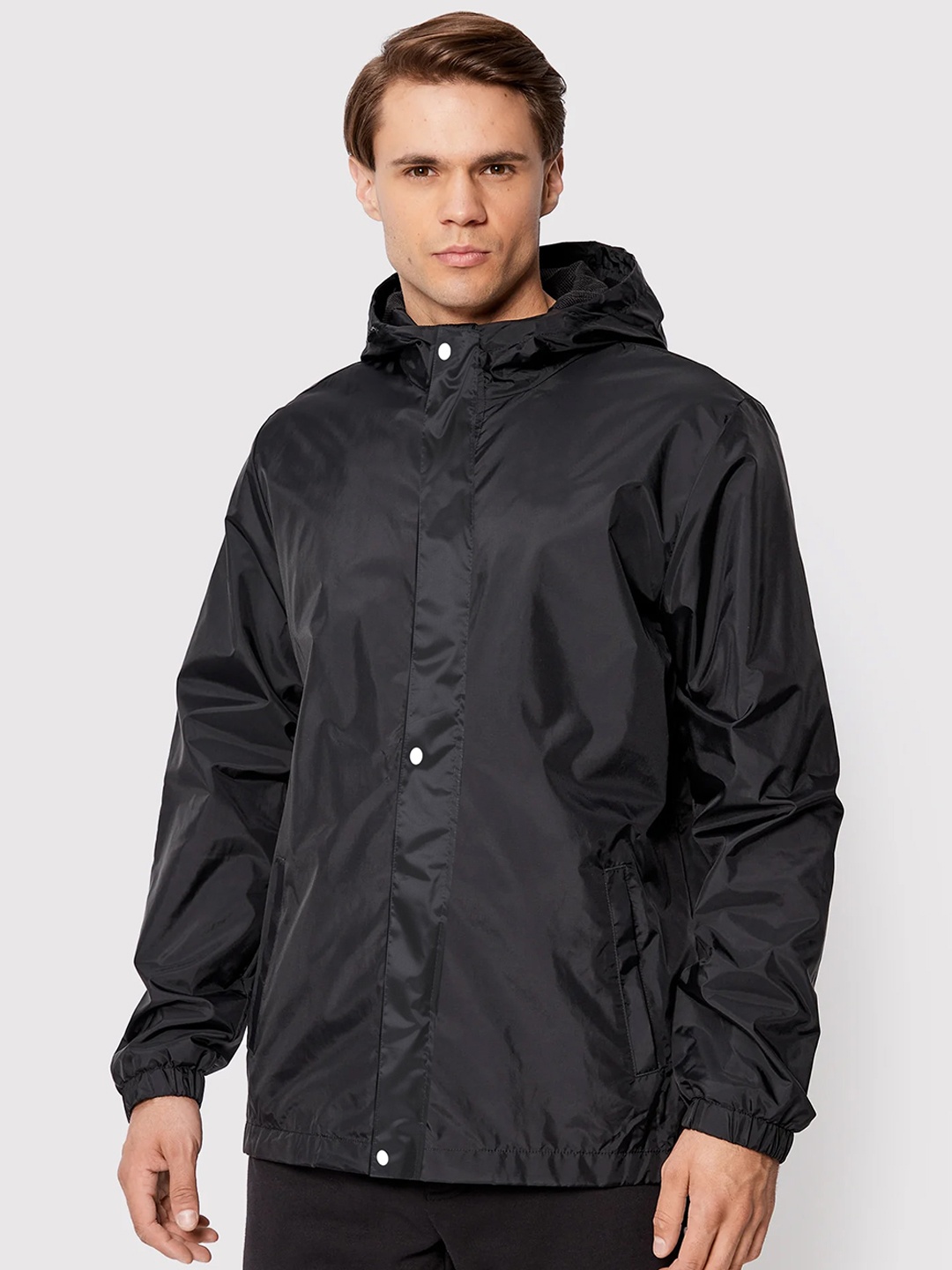 

CAMISON Hooded Rain Jacket, Black