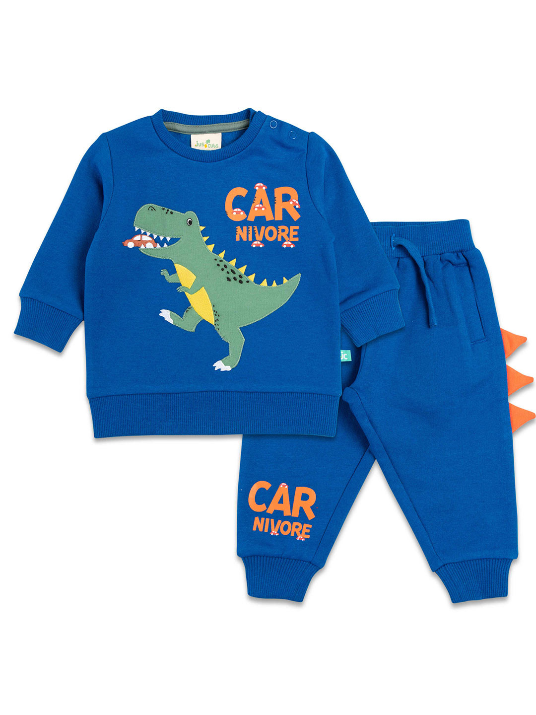 

JusCubs Boys Printed Pure Cotton Top with Trousers, Blue