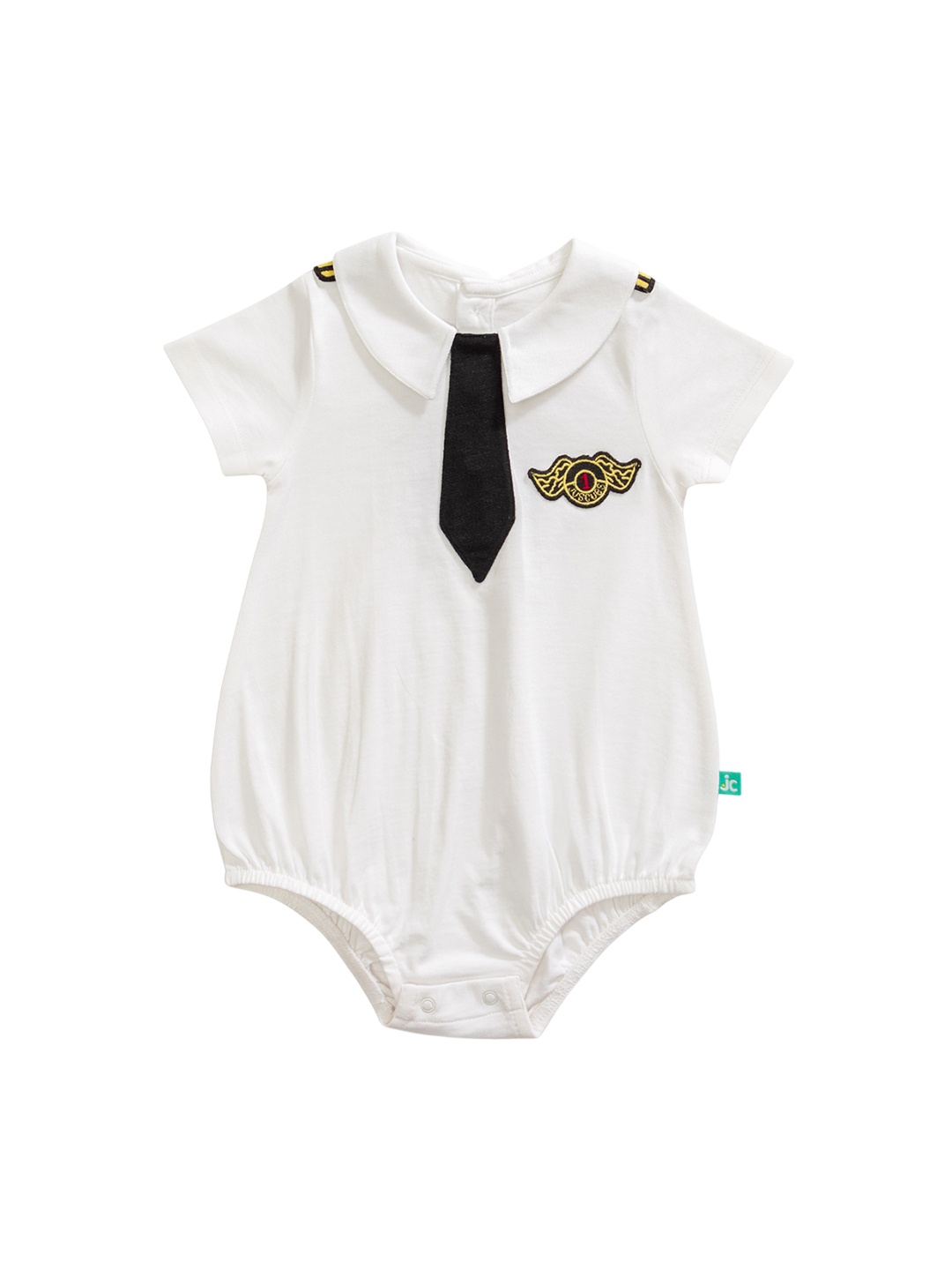 

JusCubs Infant Girls Cotton Bodysuit, White