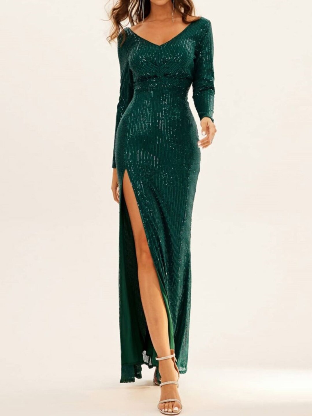 

Stylecast X KPOP Embellished Maxi Dress, Green