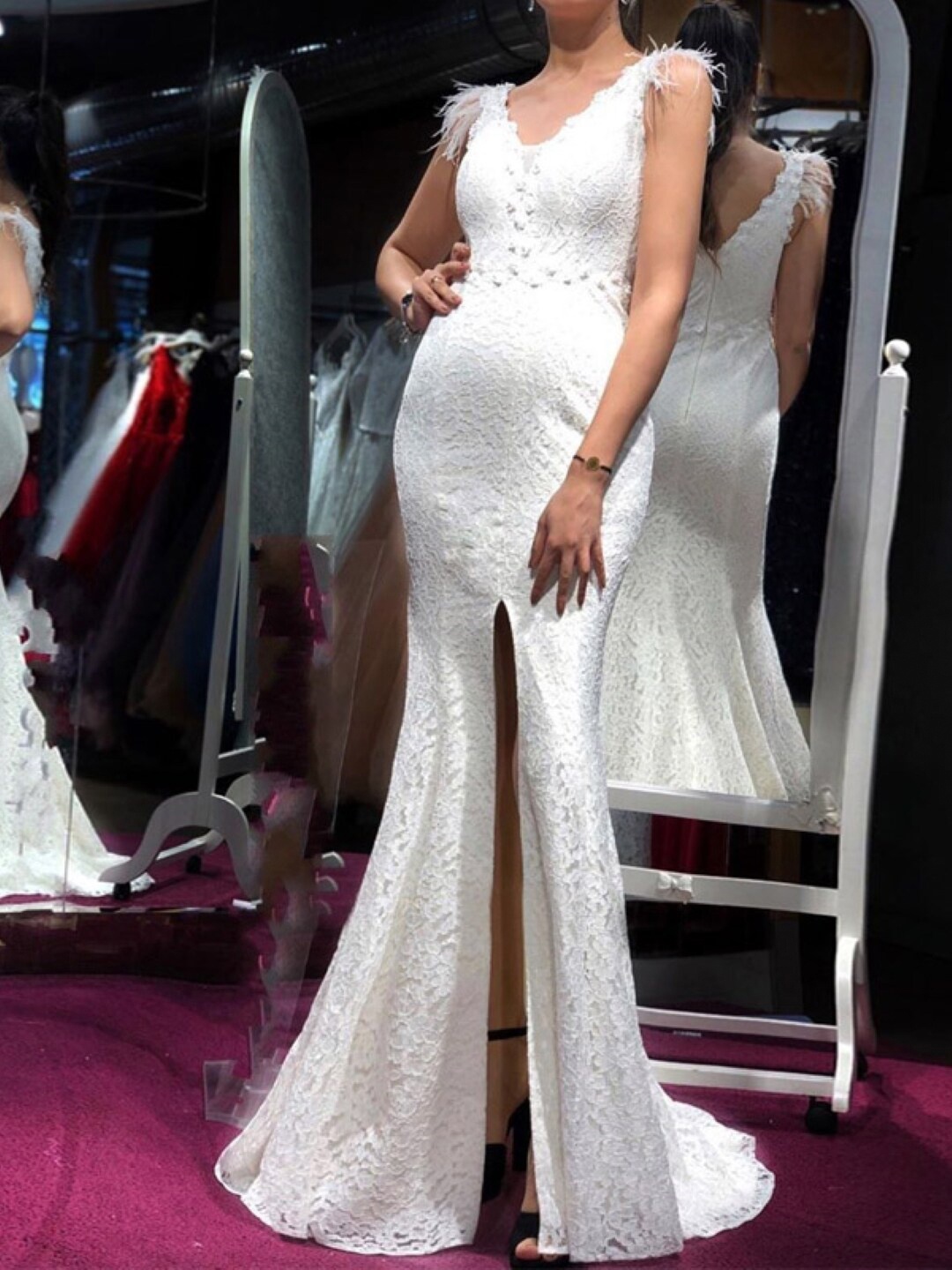 

Stylecast X KPOP Self Design V-Neck Sleeveless Bodycon Maxi Dress, White