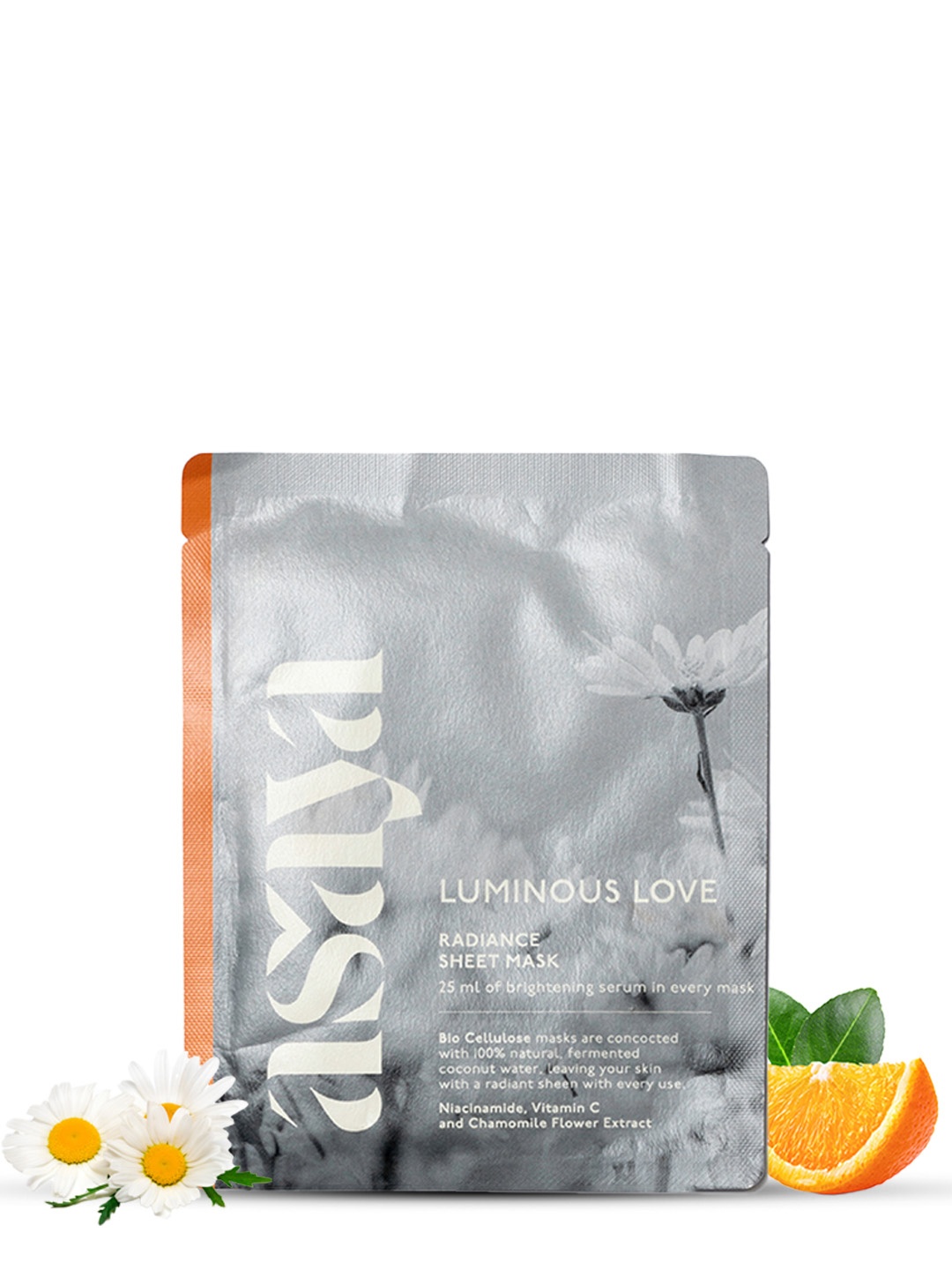 

Asaya Radiance Sheet Mask Enriched With Niacinamide For Uneven Skin Tone-25ml, Grey