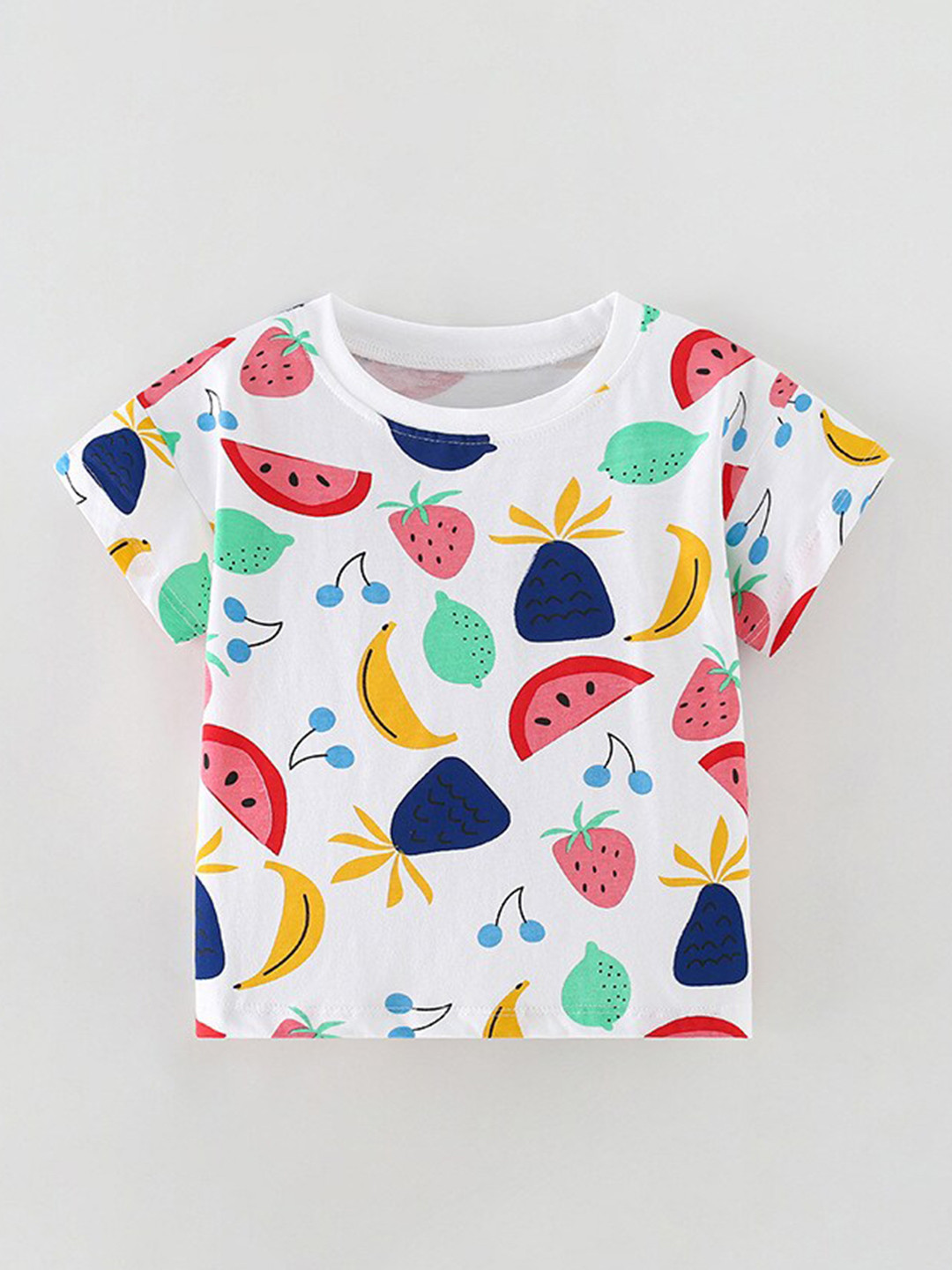 

StyleCast Print Round Neck Cotton Top, Multi