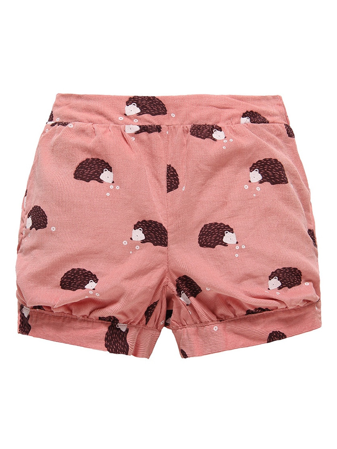 

StyleCast Girls Peach Coloured Conversational Printed Cotton Shorts