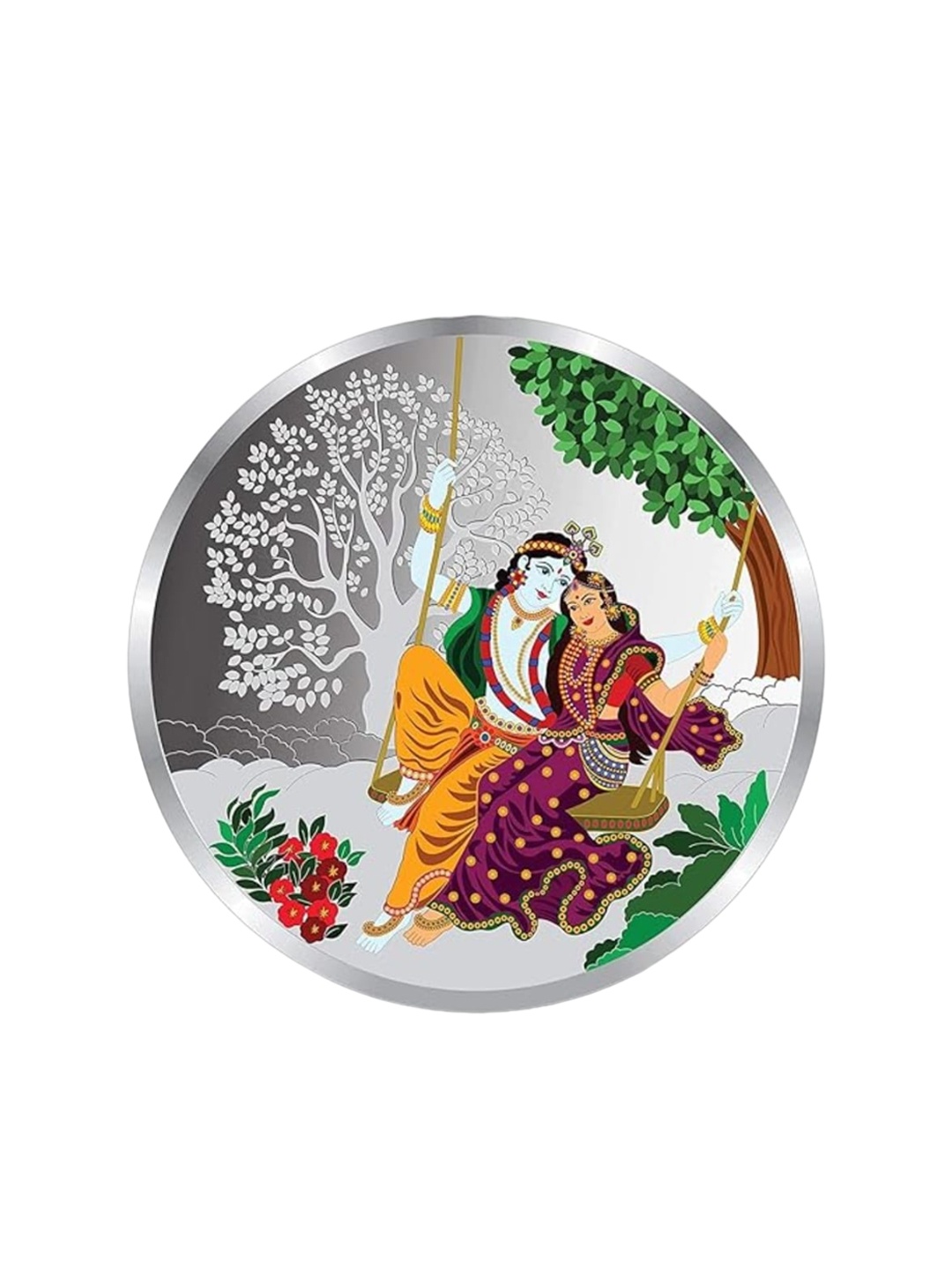 

Precious Moments Radha Krishna (999) Pure Silver Coin 20gm
