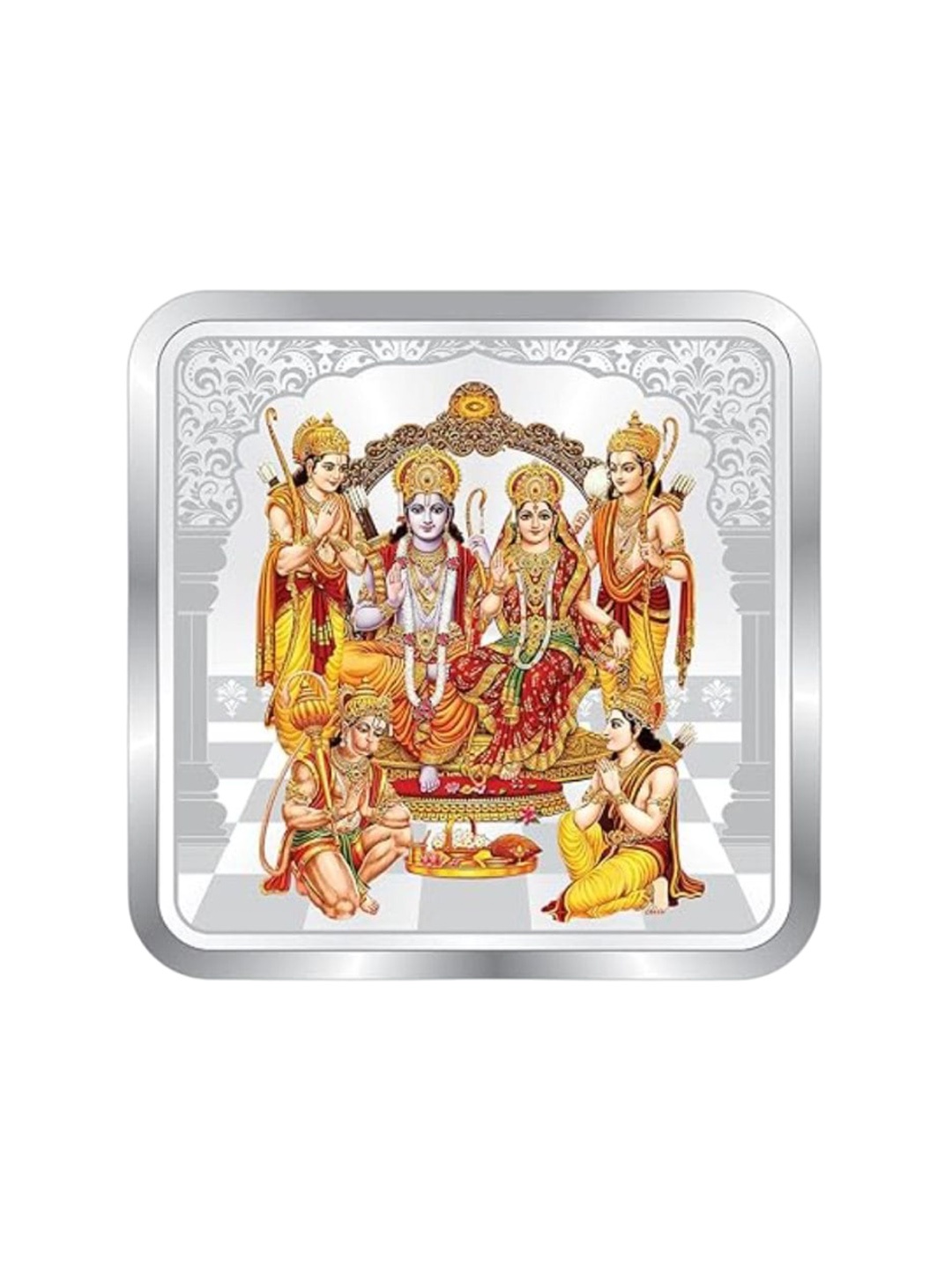 

Precious Moments Ayodhya Temple Ram Darbar (999) Pure Silver Coin-10 gram
