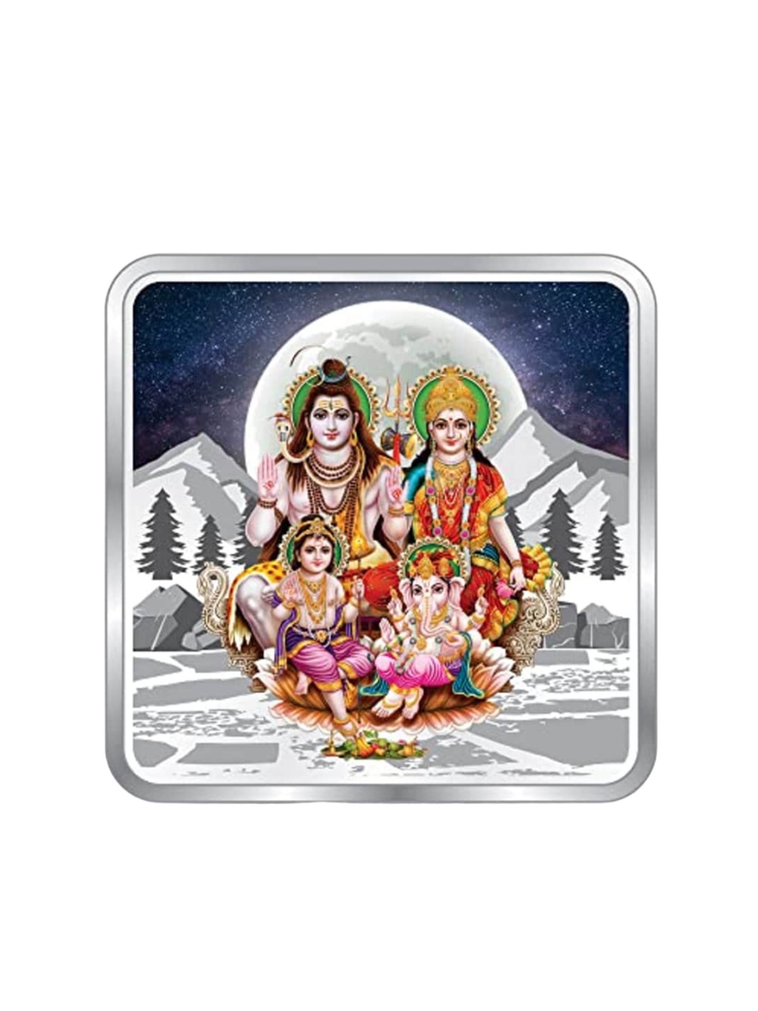 

Precious Moments Shiv Pariwar 999 Pure Silver Coin-20 gram