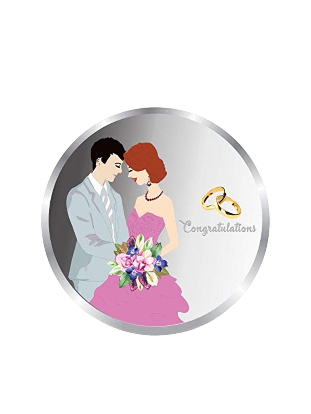 

Precious Moments 999 Pure Silver Newly Married Silver Coin