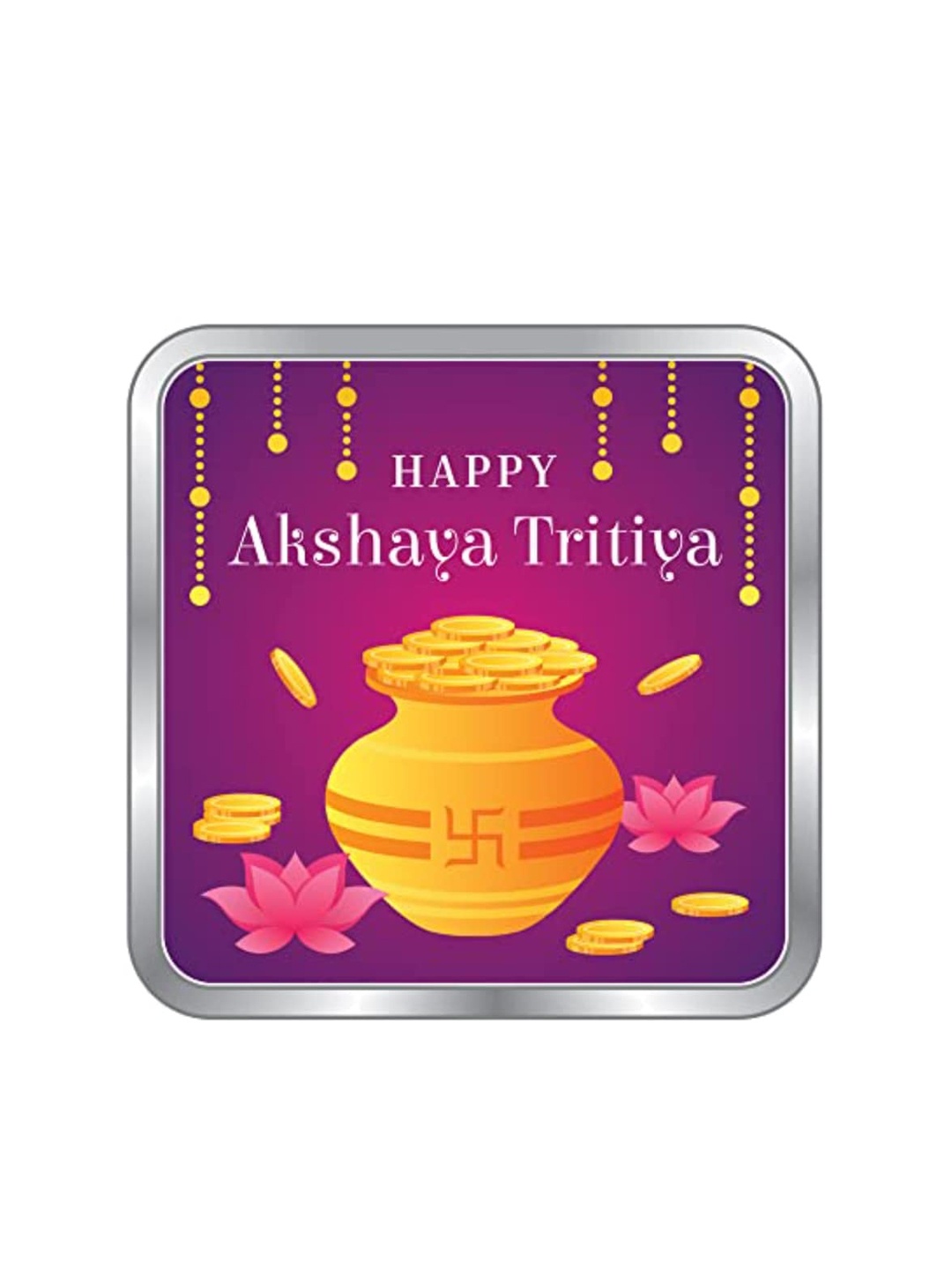 

Precious Moments Akshaya Tritiya (999) Pure Silver Coin 20gm