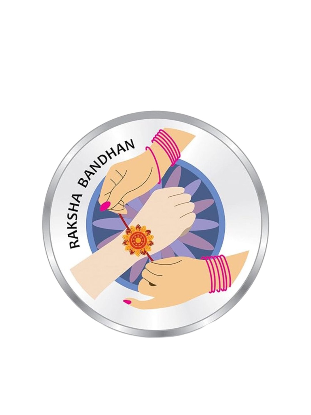

Precious Moments Raksha Bandhan (999) Pure Silver Coin-10gm