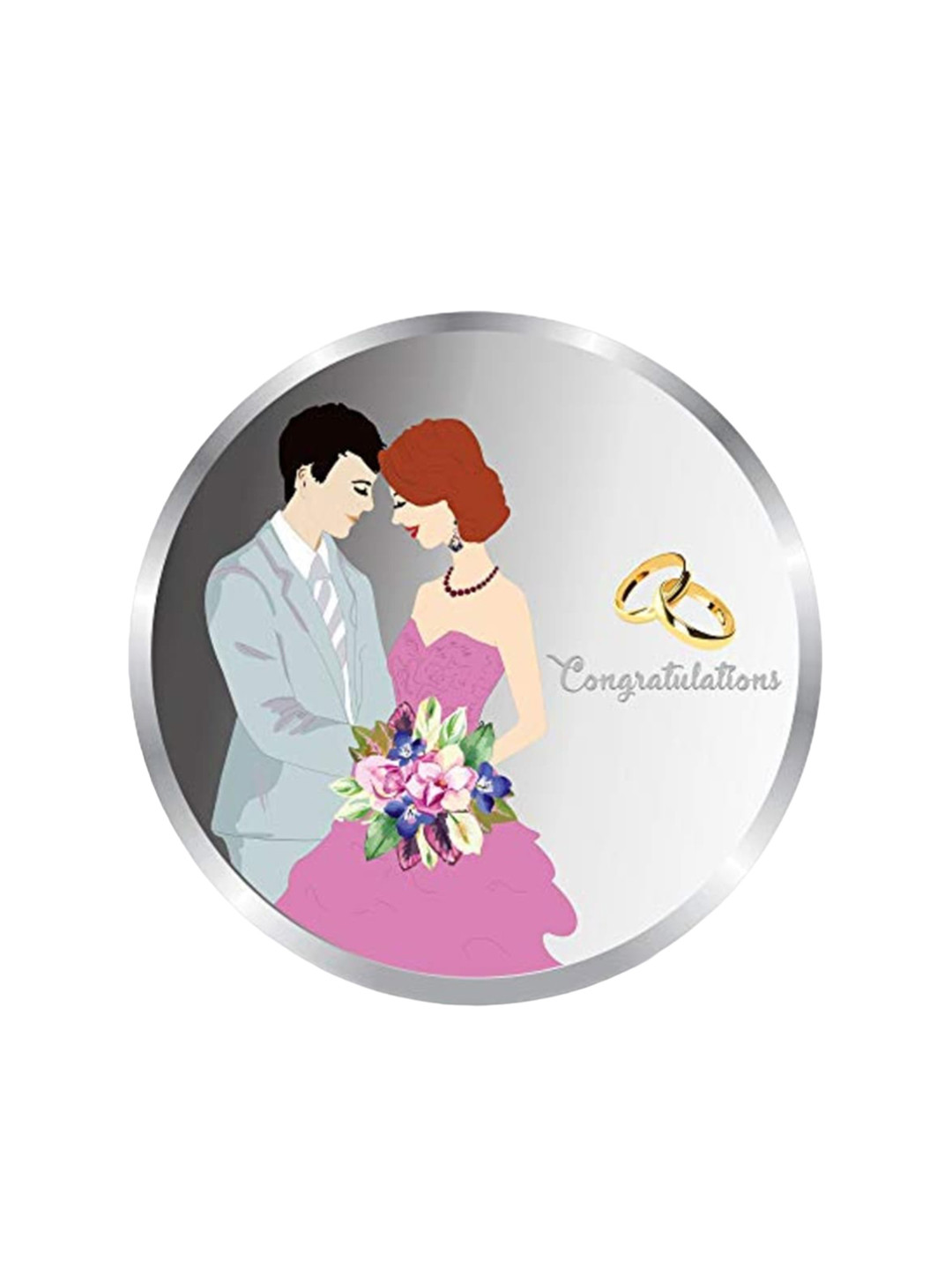 

Precious Moments 999 Newly Married Pure Silver Coin 10 gm