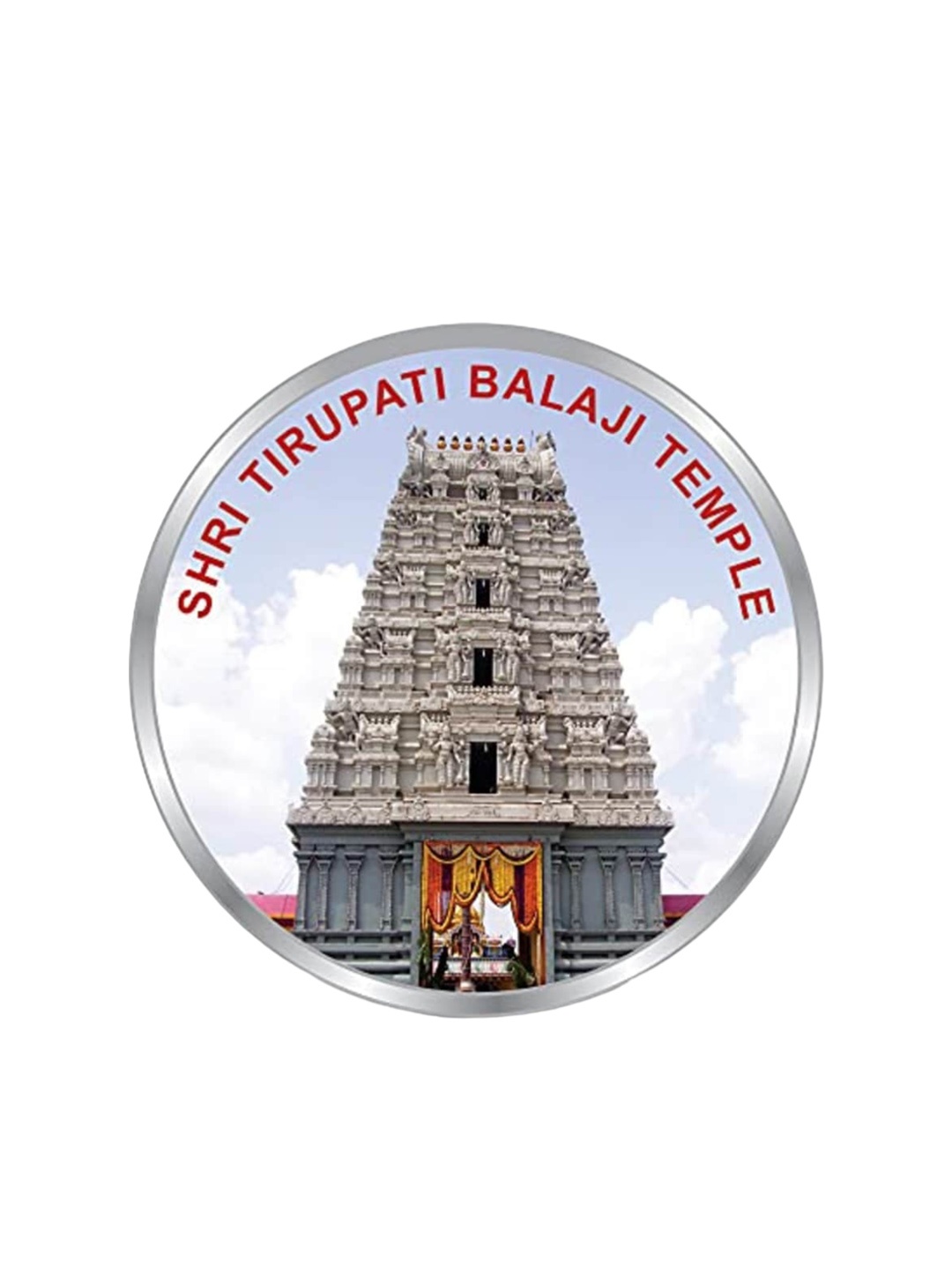 

Precious Moments 999 Pure Silver Shri Tirupati Balaji Silver Coin