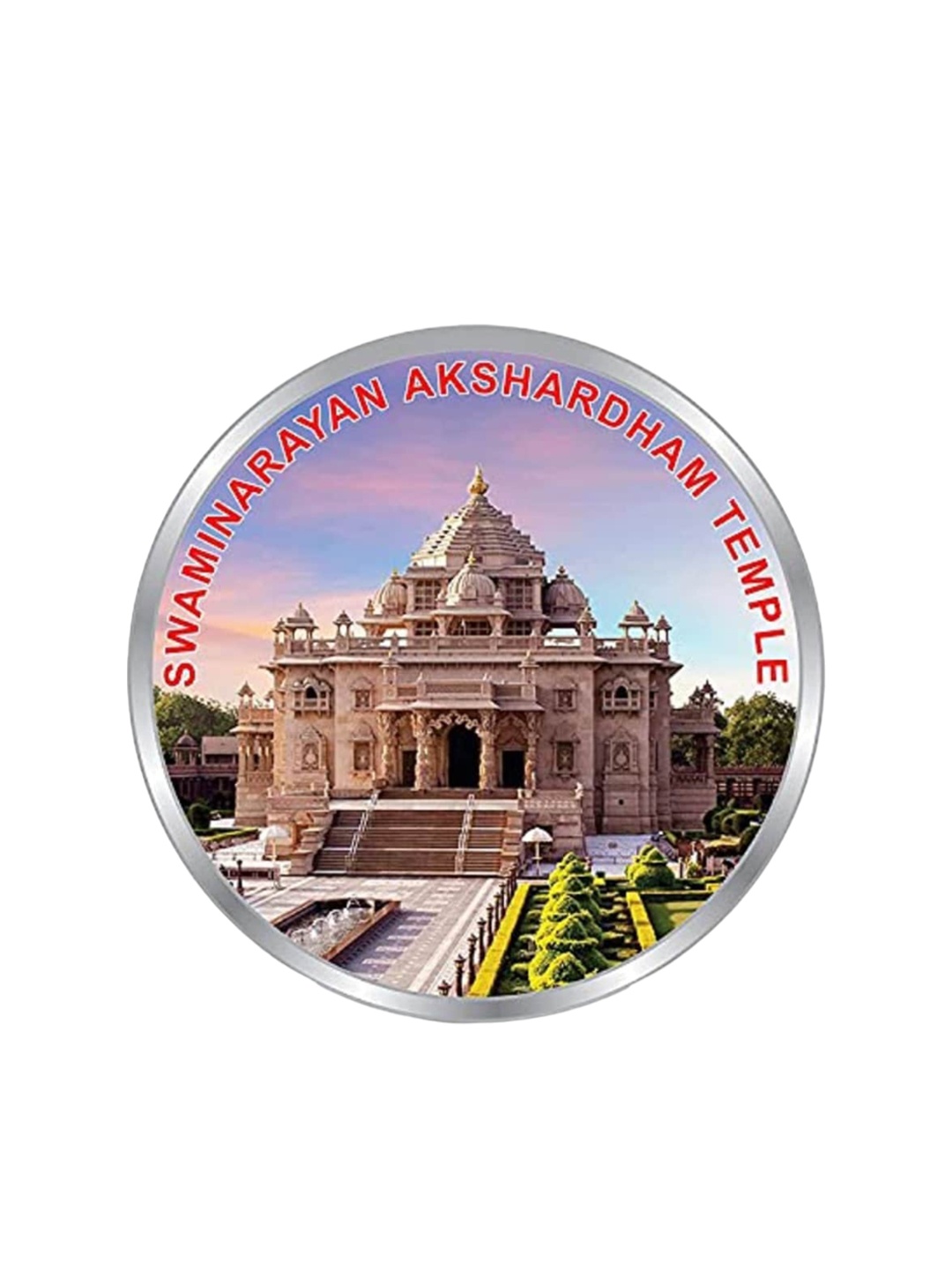 

Precious Moments Akshardham Swaminarayan Temple 999 Pure Silver Coin-20 gram