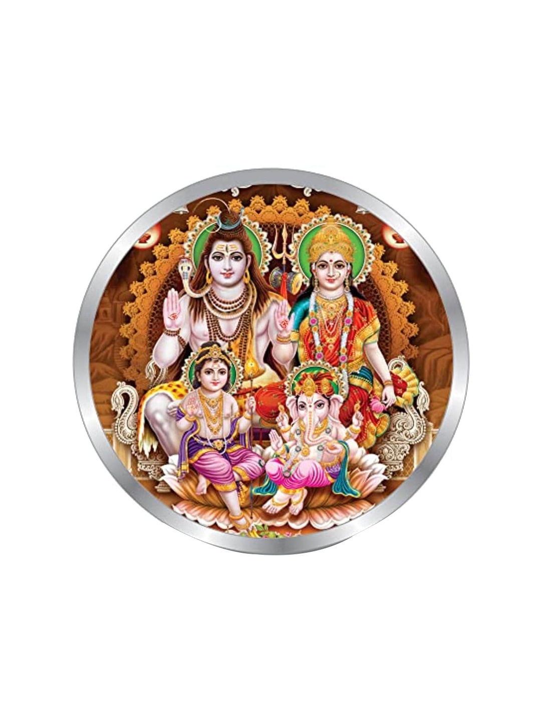 

Precious Moments Shiv Pariwar 999 Pure Silver Coin-10 gram