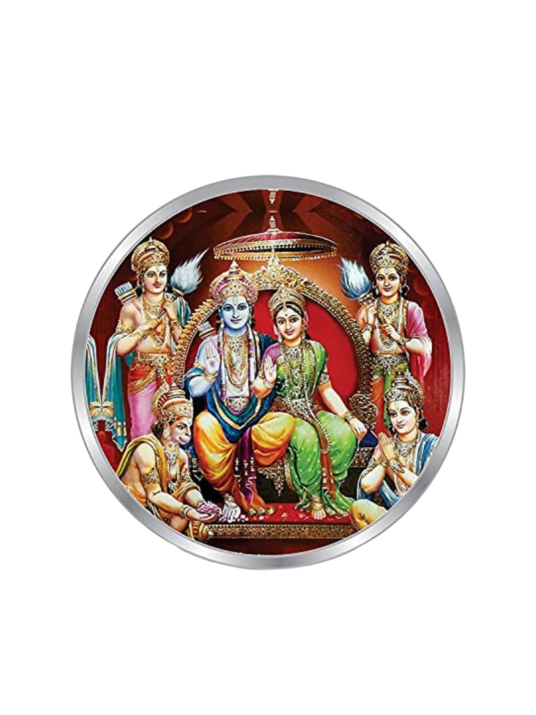 

Precious Moments Ayodhya Temple Ram Darbar 999 Pure Silver Coin-10 gram