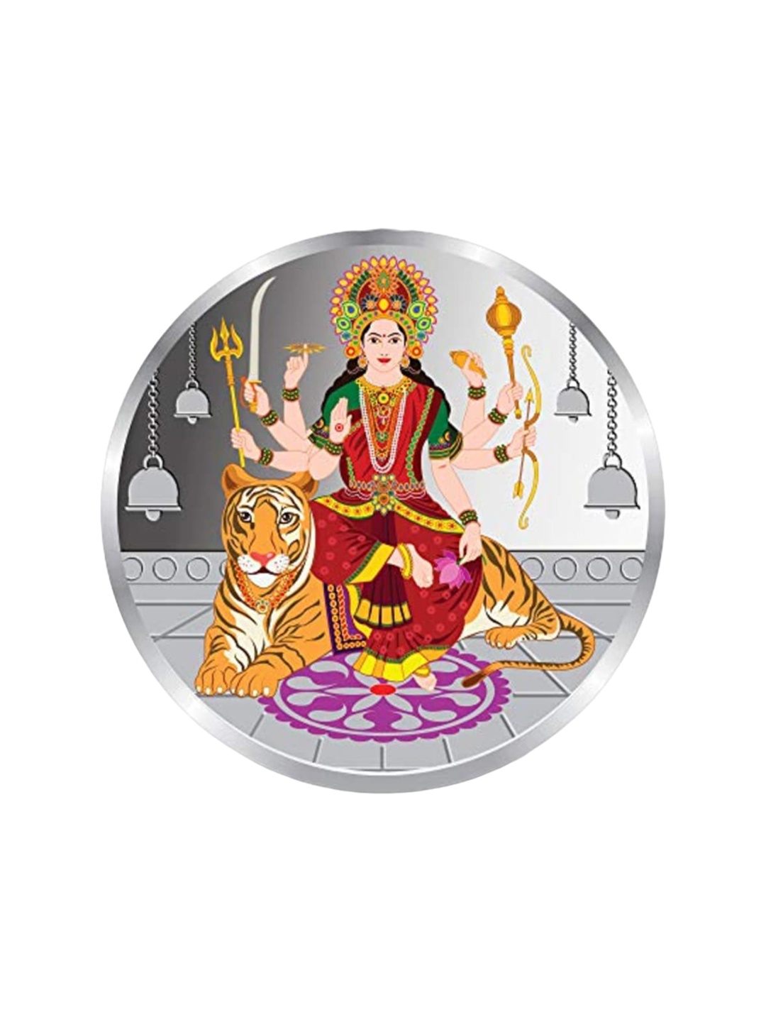 

Precious Moments Durga Mata 999 Pure Silver Coin 10gm