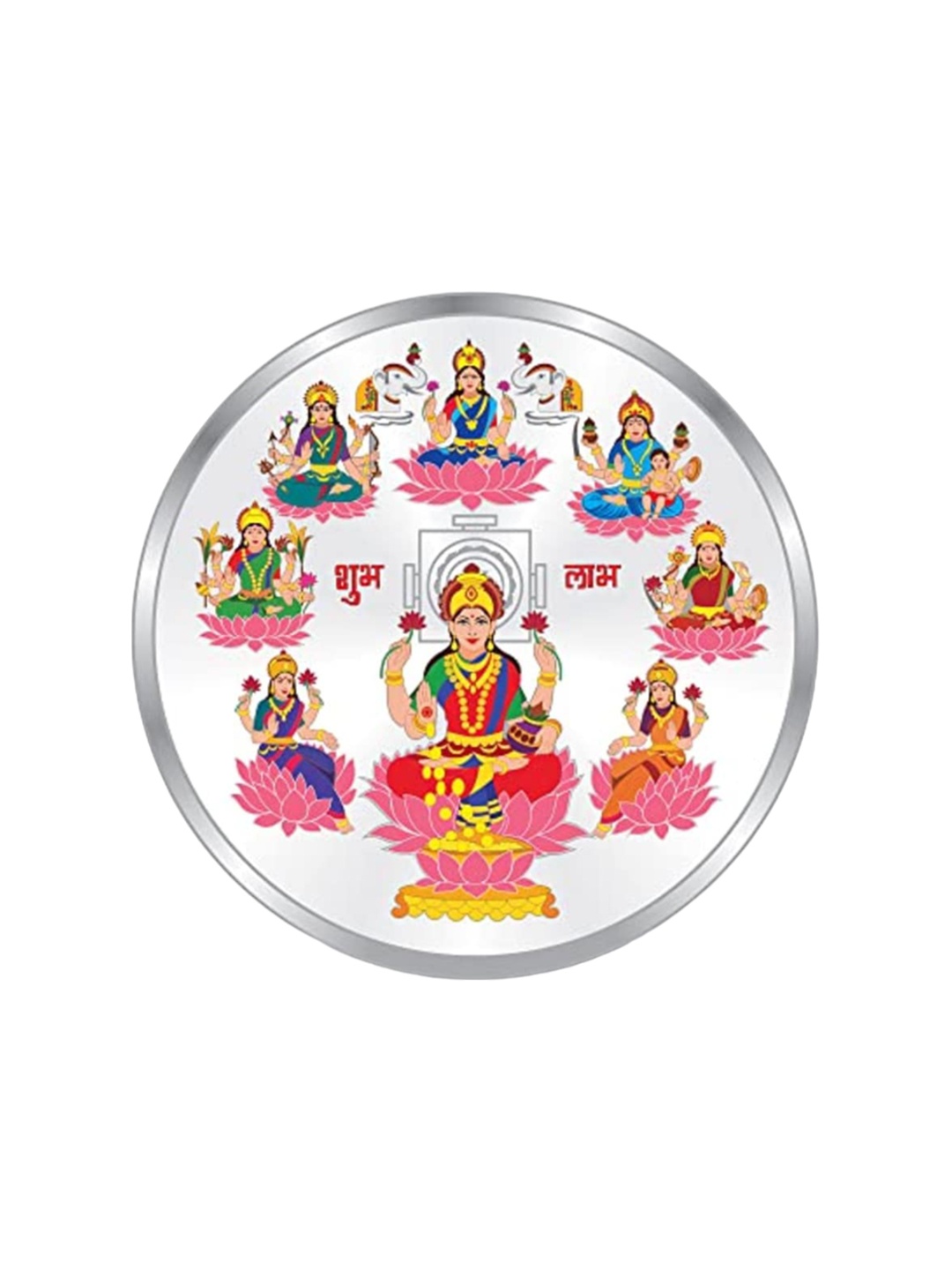 

Precious Moments Ashta Laxmi (999) Pure Silver Coin-20 gram