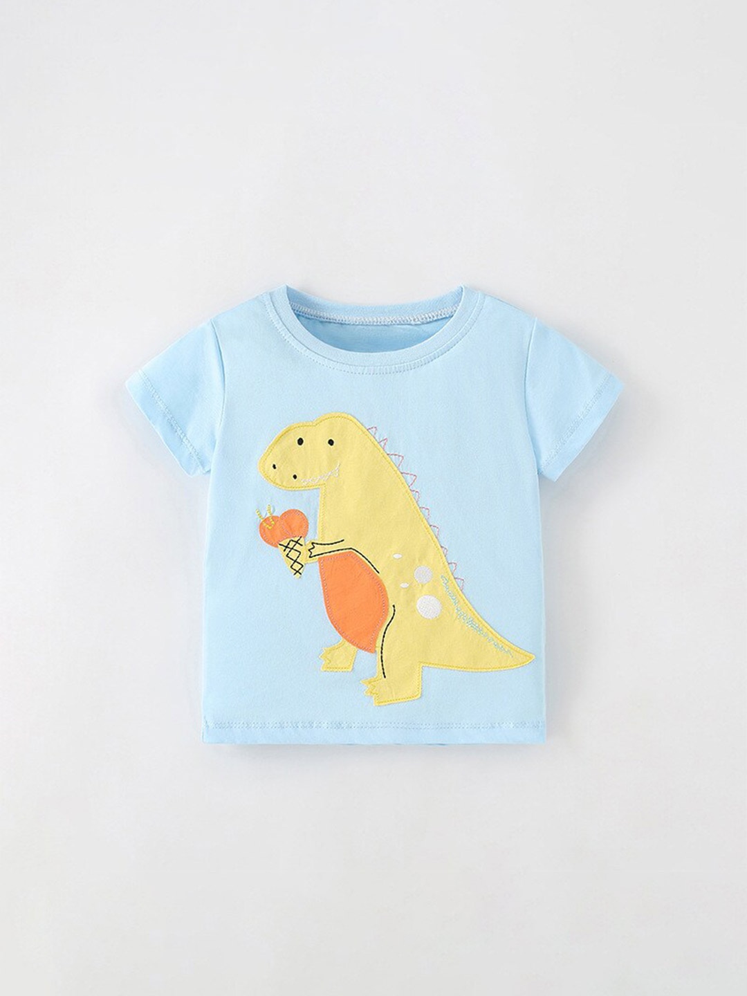 

StyleCast Boys Blue Patchwork Short Sleeves Cotton T-shirt