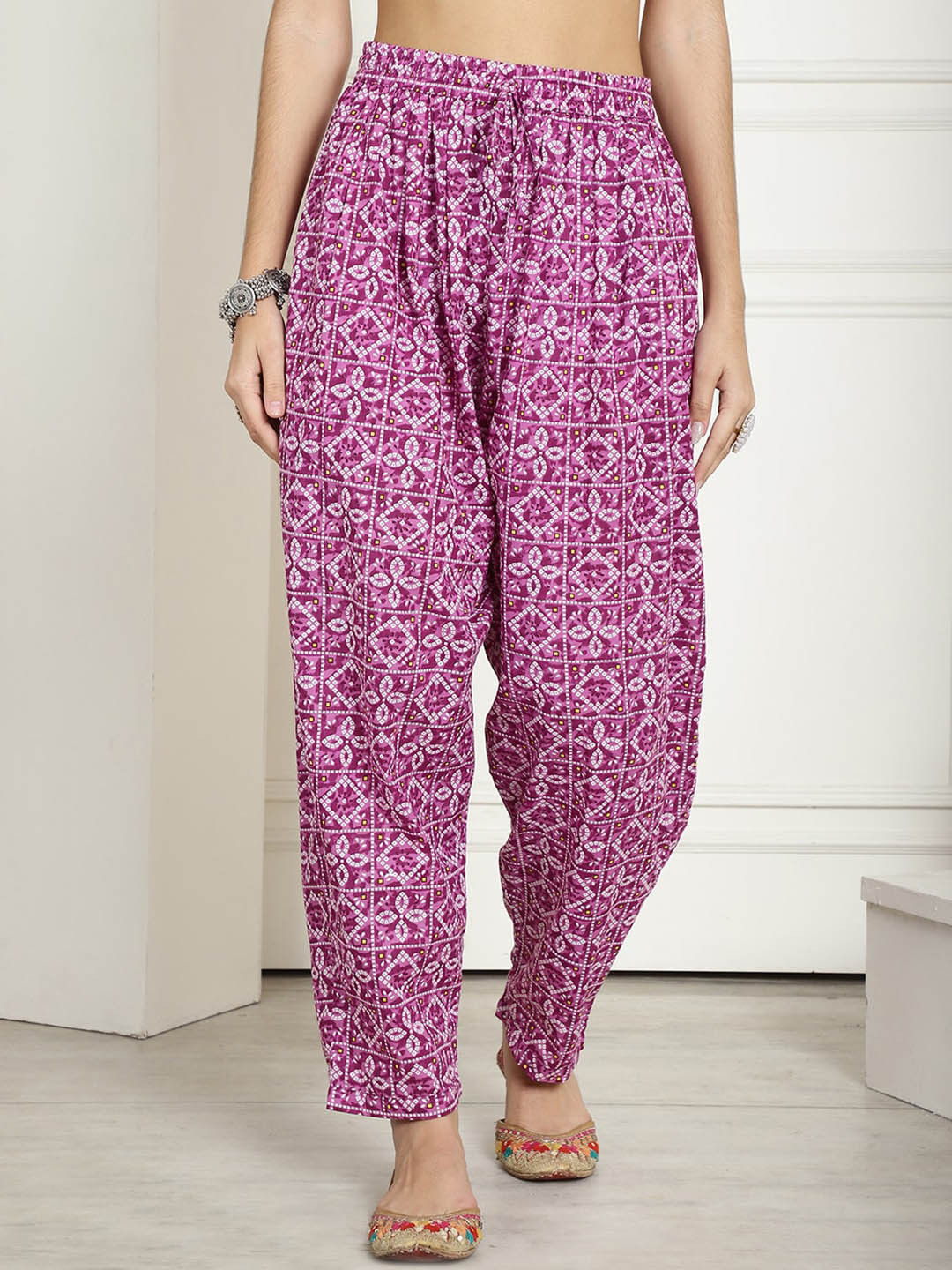 

Kalini Printed Mid-Rise Salwar, Purple