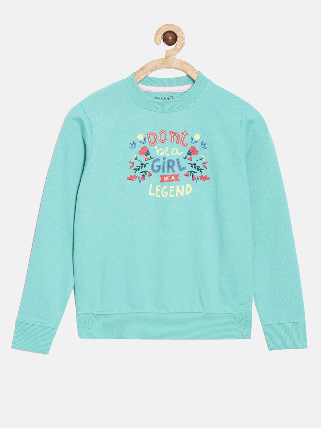 

DIXCY SCOTT Slimz Girls Printed Sweatshirt, Green