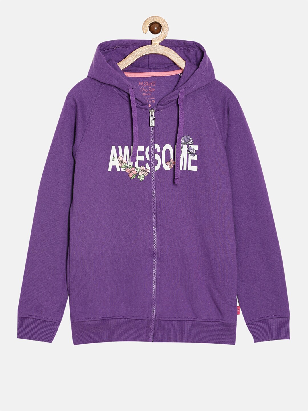 

DIXCY SCOTT Slimz Girls Printed Hooded Sweatshirt, Purple