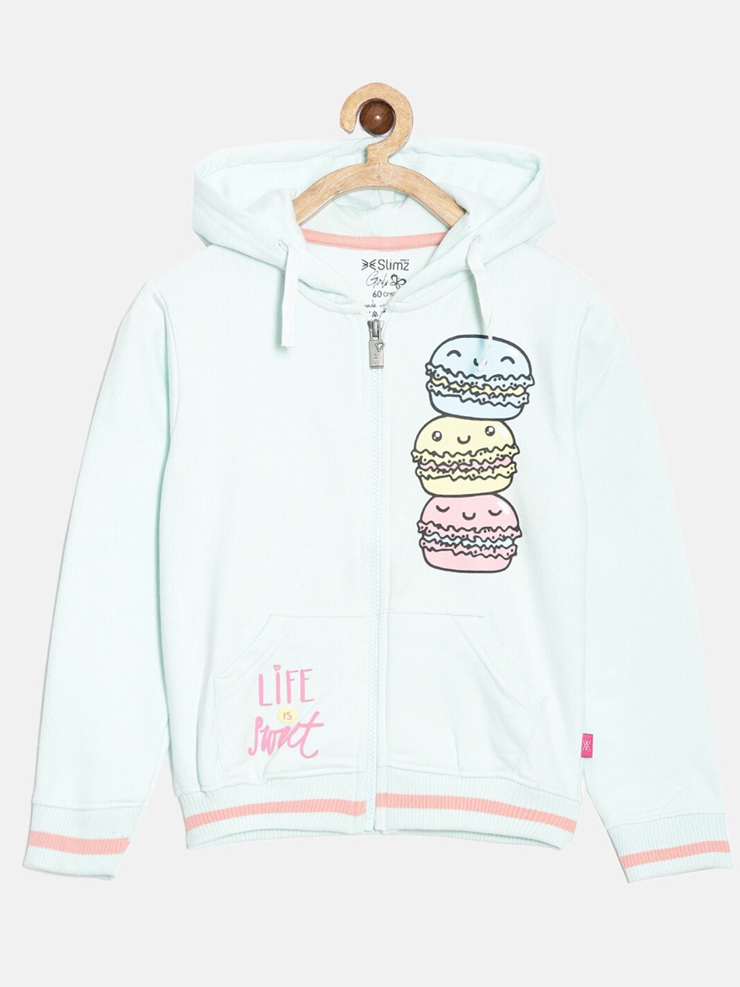 

DIXCY SCOTT Slimz Girls Graphic Printed Hooded Sweatshirt, Blue