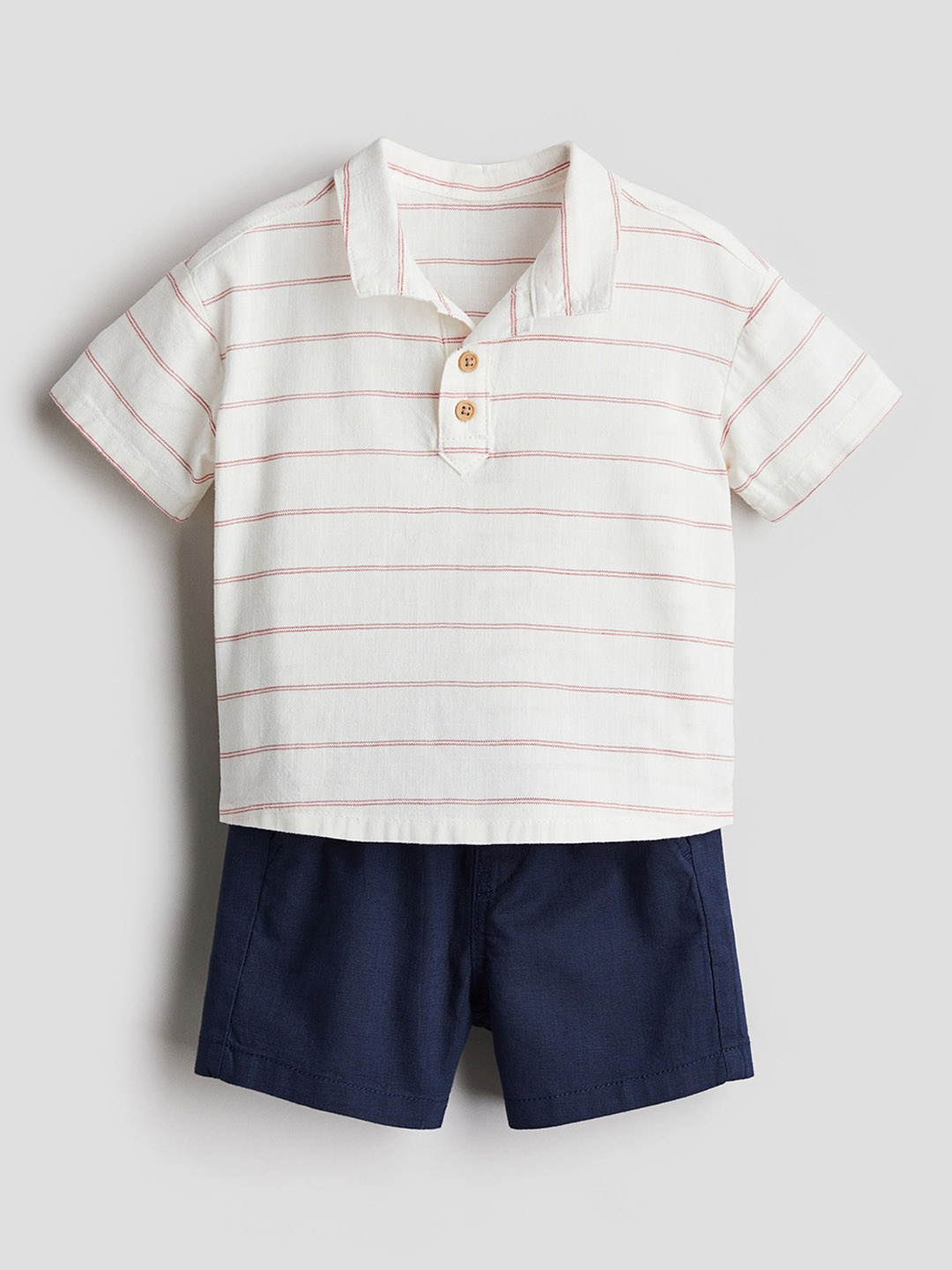 

H&M Boys 2-Piece Cotton Set, White