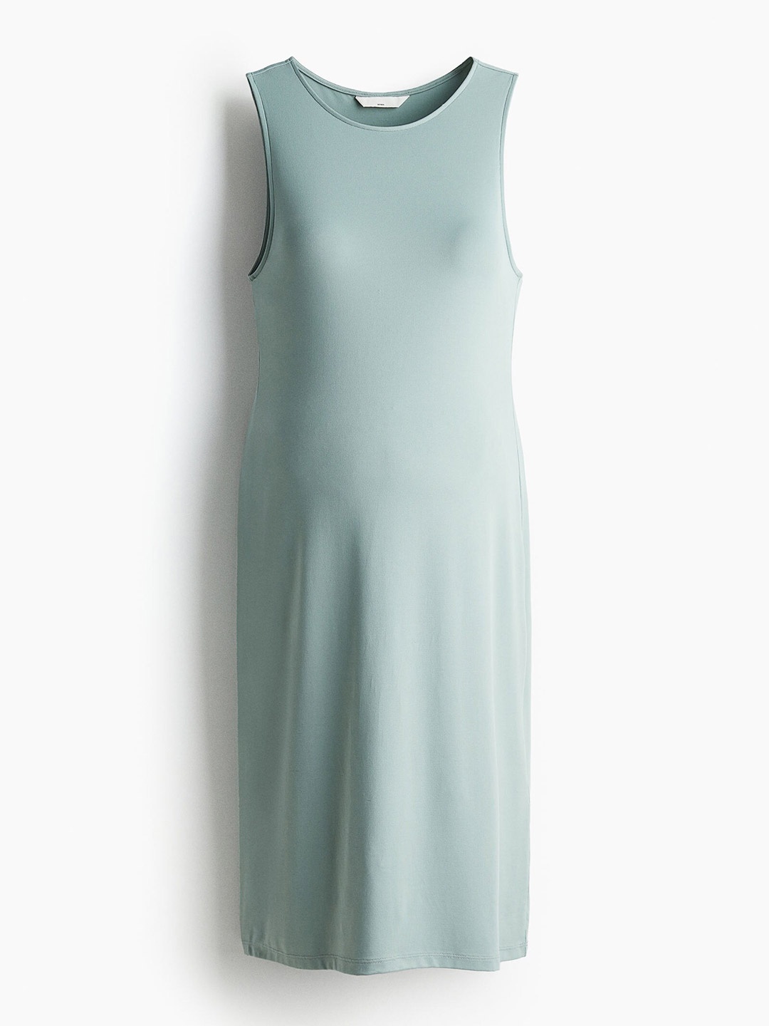 

H&M Women MAMA Sleeveless Microfibre Dress, Turquoise blue