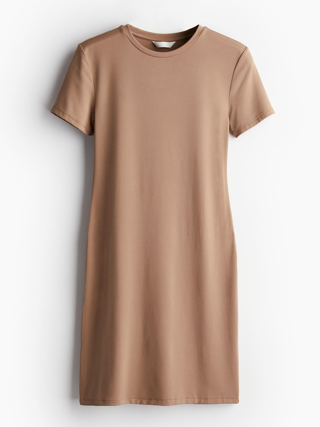 

H&M Women Microfibre T-shirt Dress, Beige