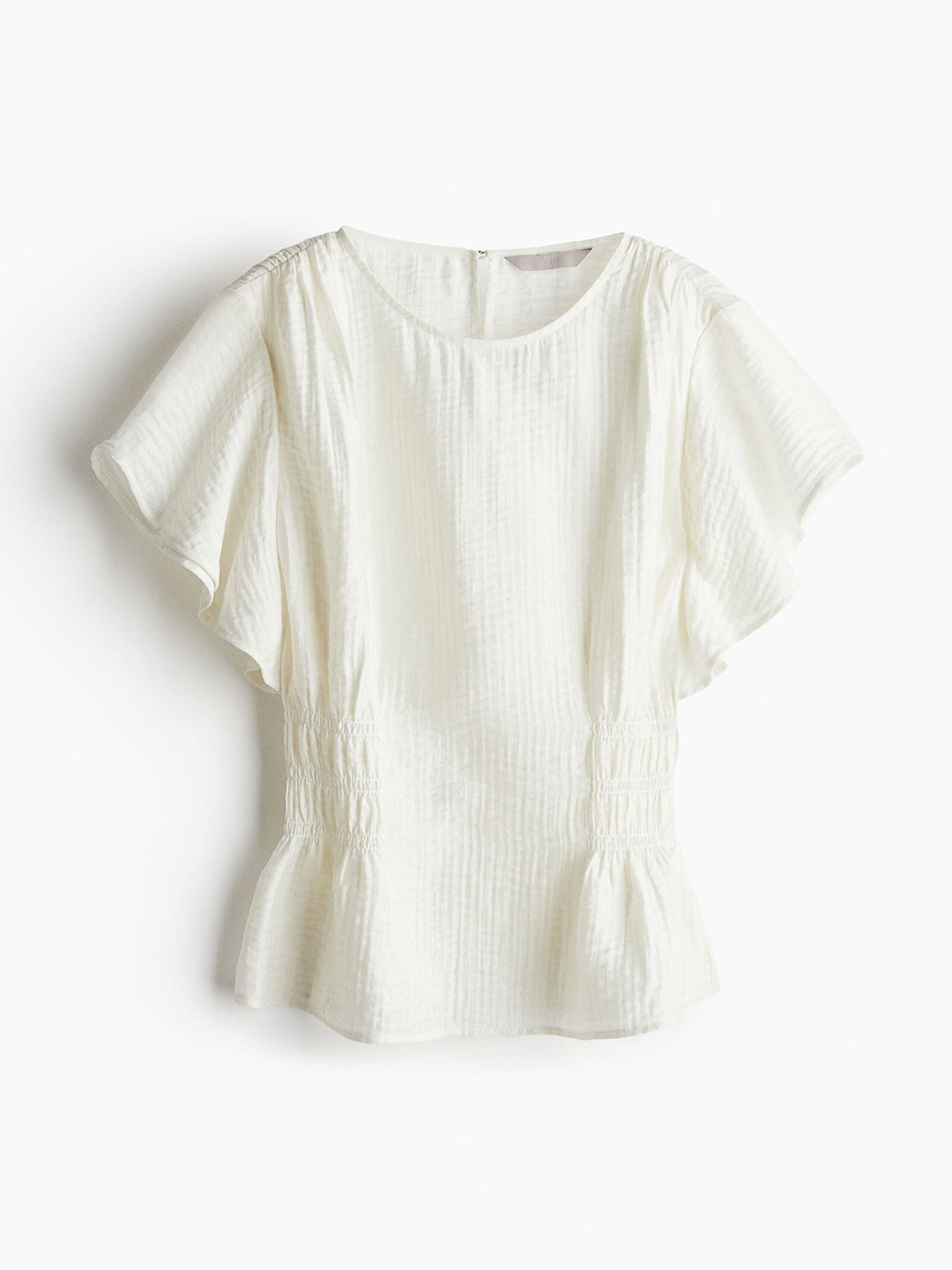 

H&M Women Textured Weave Blouse, White