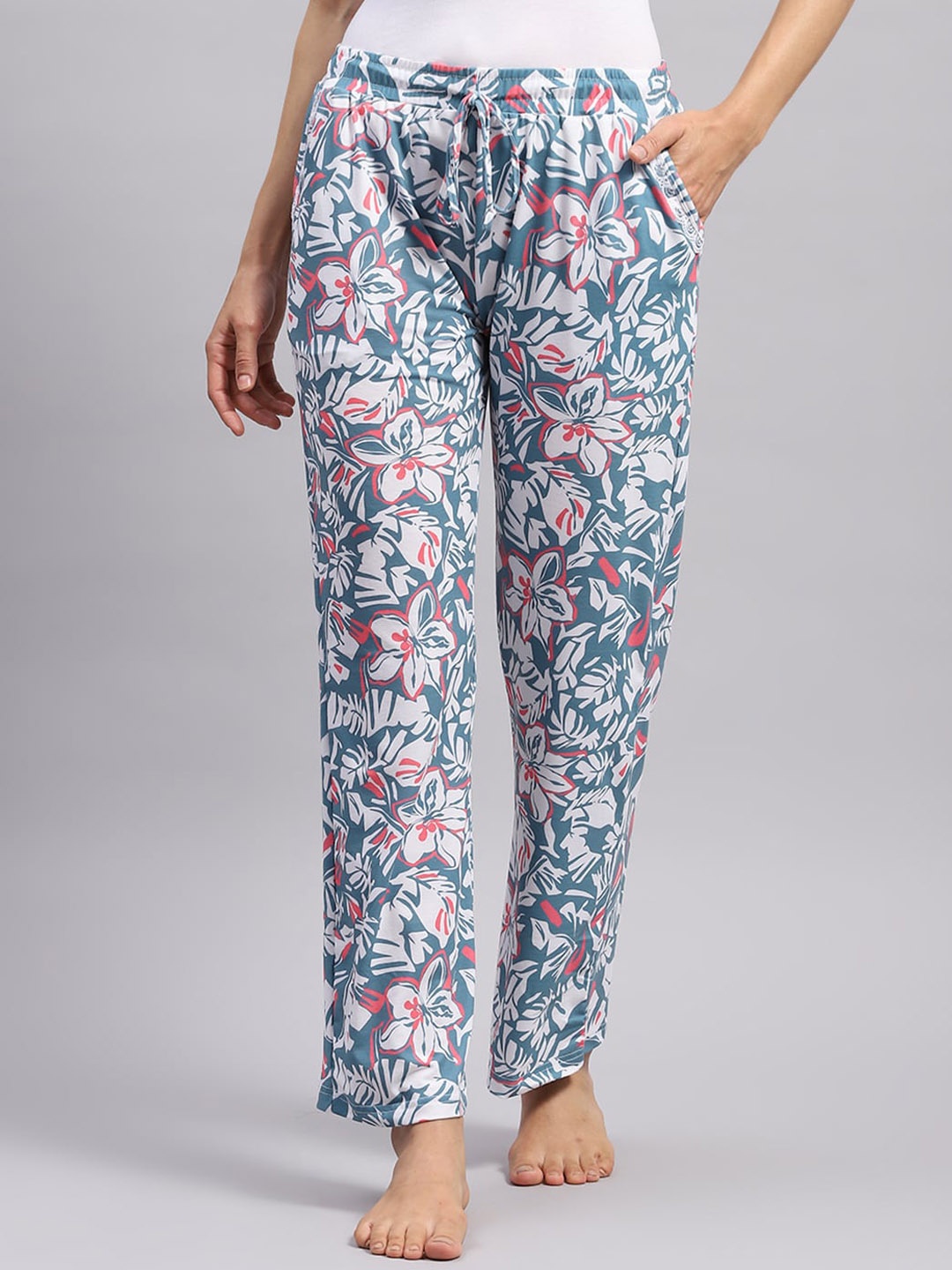 

Monte Carlo Printed Lounge Pant, Teal