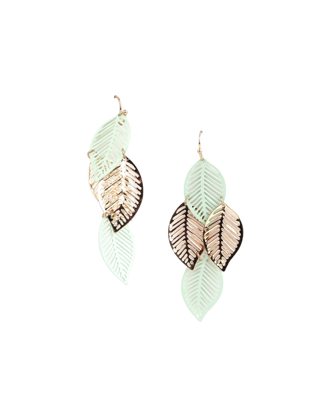 

ODETTE Gold-Plated Leaf Shaped Drop Earrings