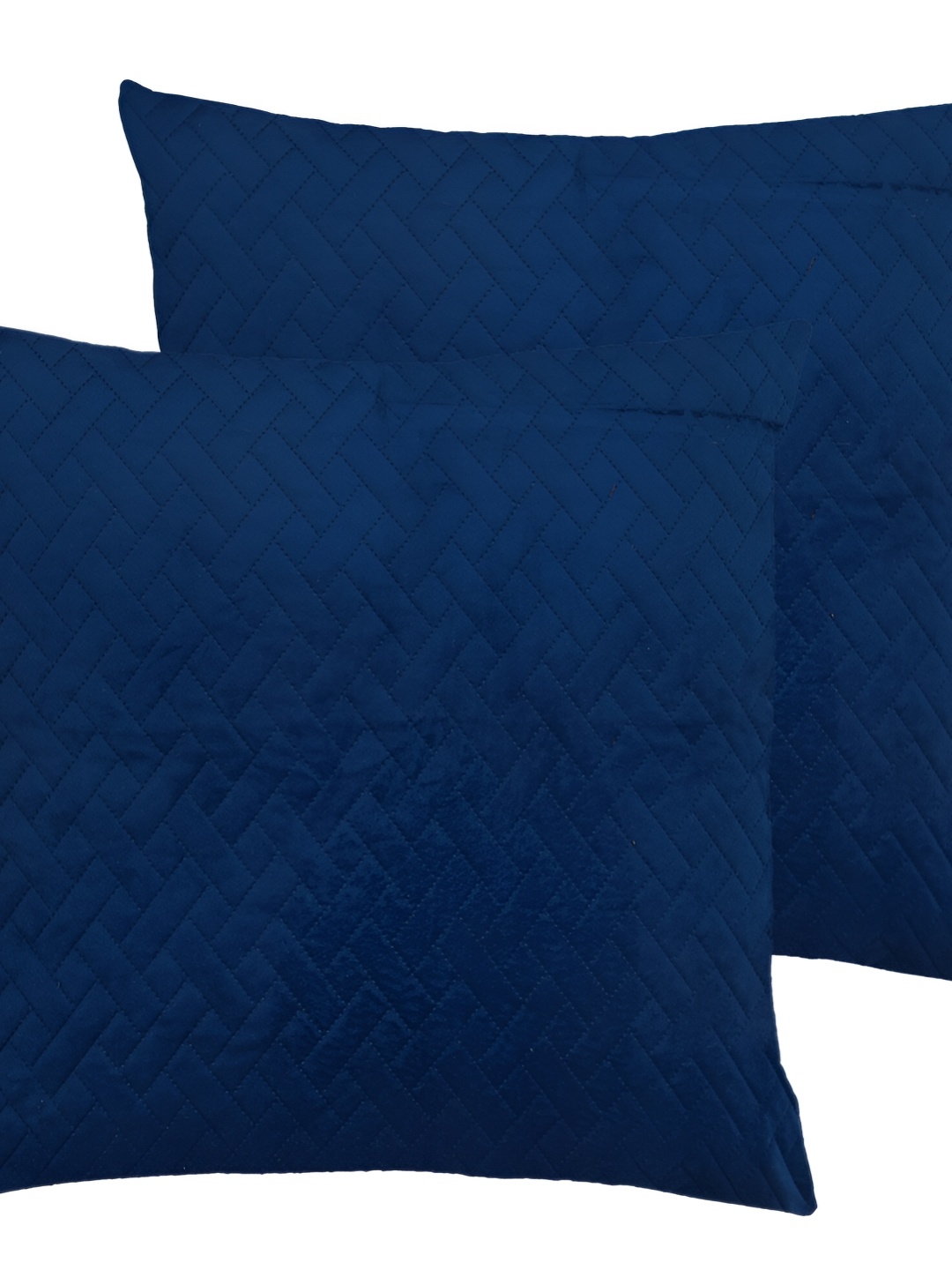 

RRC Blue 2 Pieces Velvet Square Cushion Covers