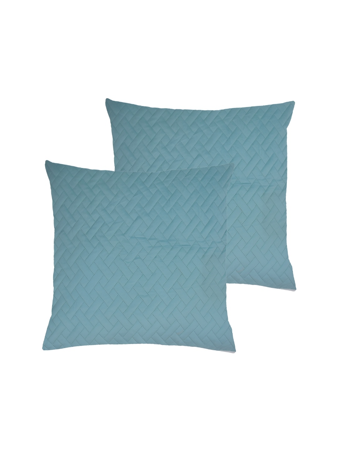 

RRC Turquoise Blue 2 Pieces Velvet Square Cushion Covers