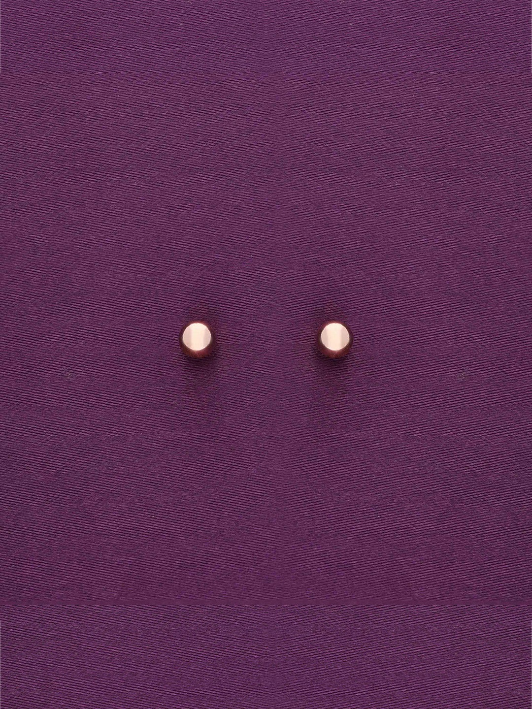 

KAI JEWEL 925 Sterling Silver Rhodium-Plated Circular Studs Earrings, Rose gold