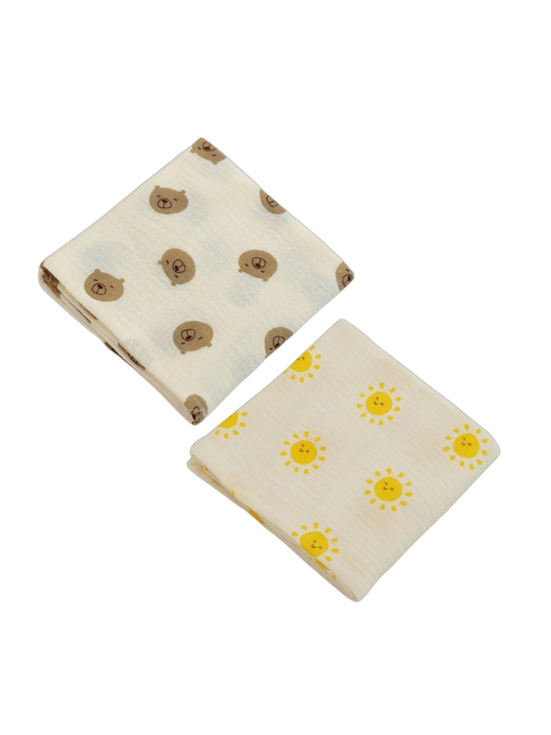

GUCHIGU Infants 2-Pcs Assorted Printed Muslin Cotton Swaddle