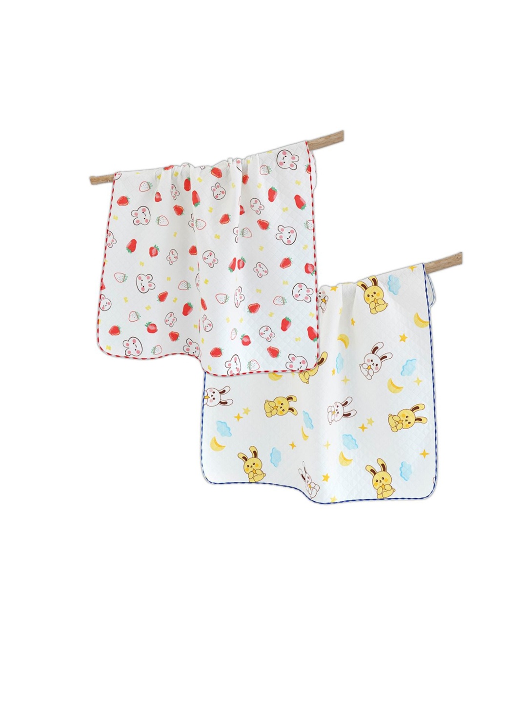 

GUCHIGU Infants 2-Pcs Assorted Printed Muslin Cotton Swaddle
