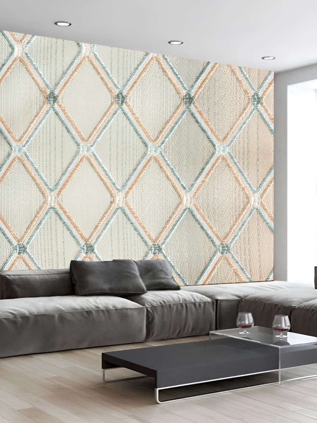 

KSHIRSA White 3D Printed Self Adhesive Wall Sticker